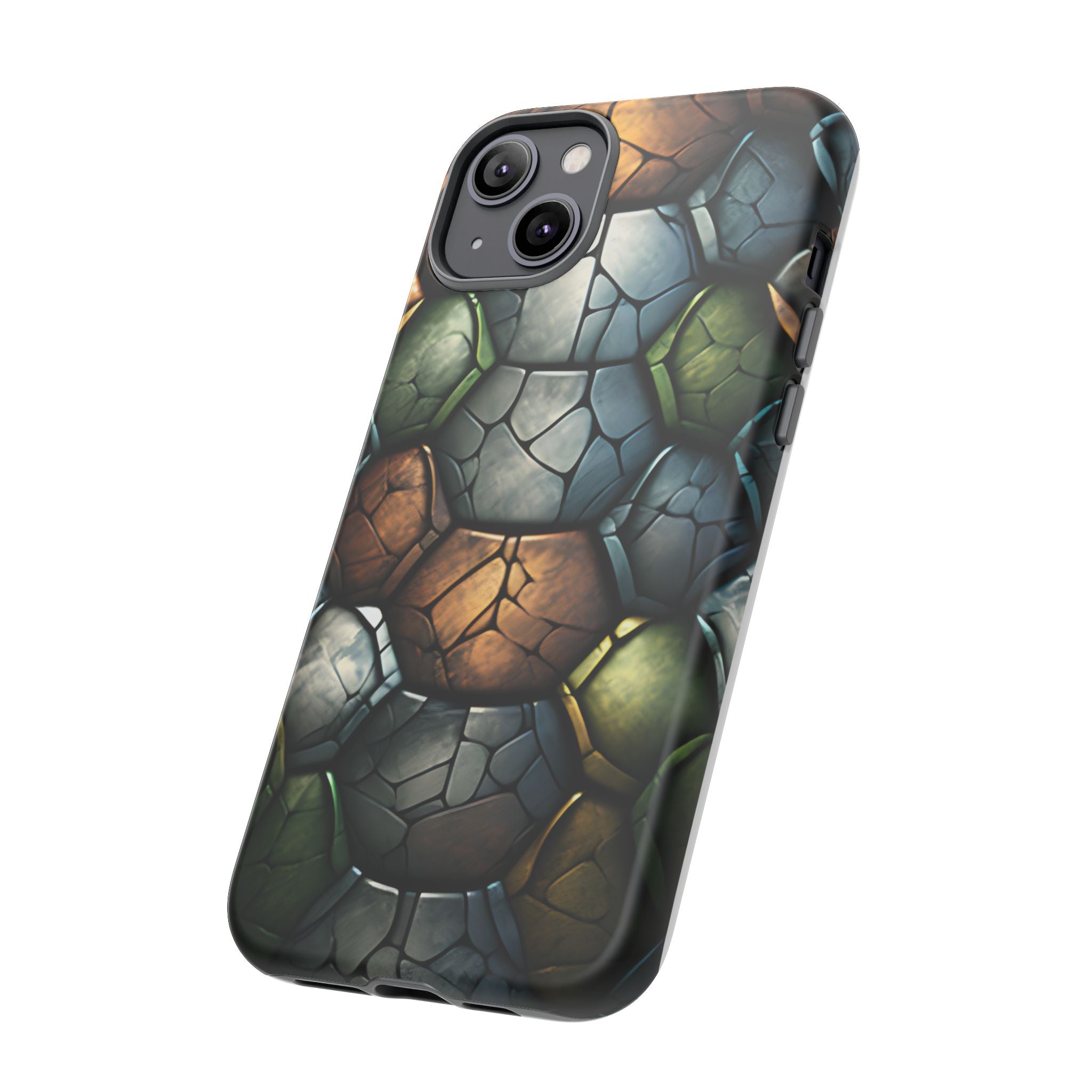 Hexagon Stone iPhone Case - Rugged Texture