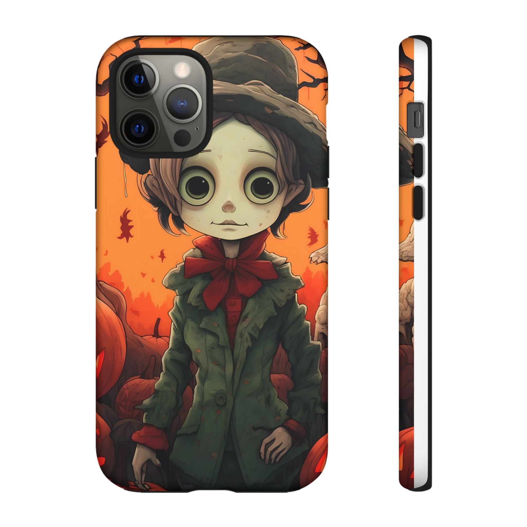 Spooky Autumn Child Hexagon Stone iPhone Case