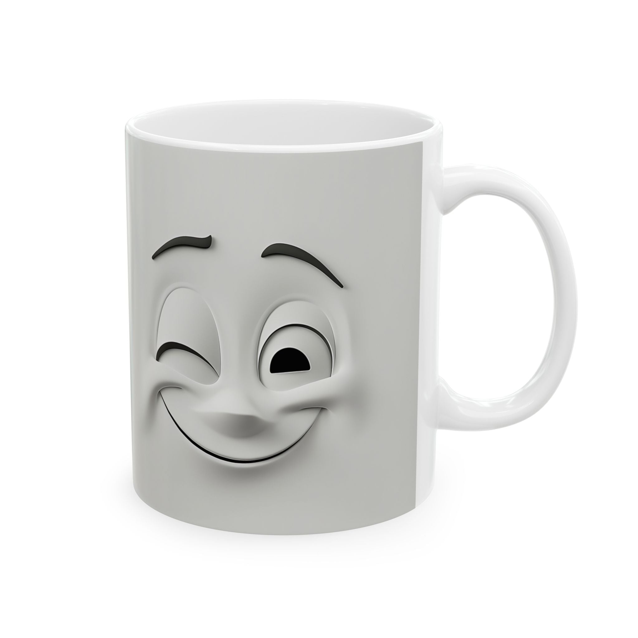 Winking Faces Mug - Cute Coffee Cup