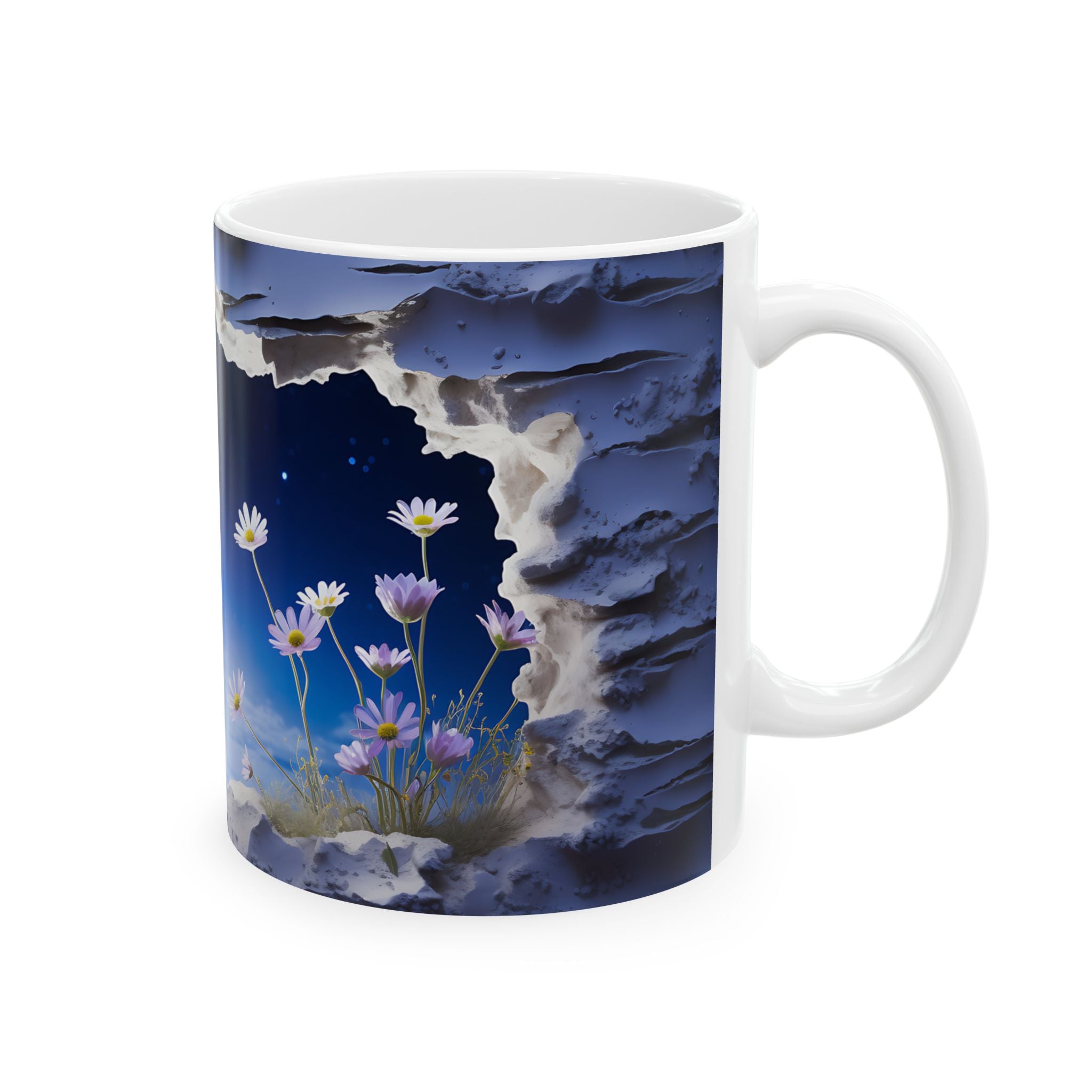 Moonlit Meadow Mug: Dreamy Night Sky