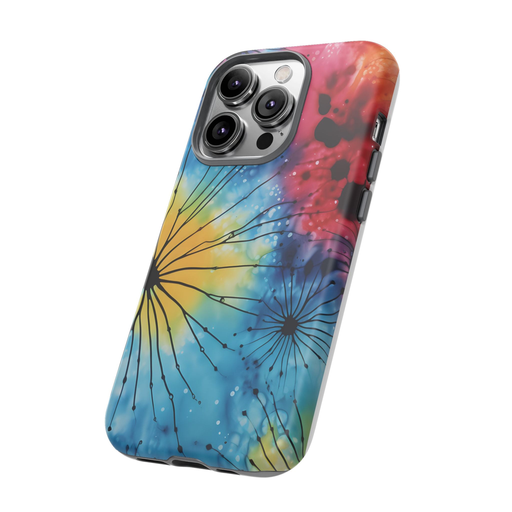 Cosmic Bloom Hexagon Stone iPhone Case