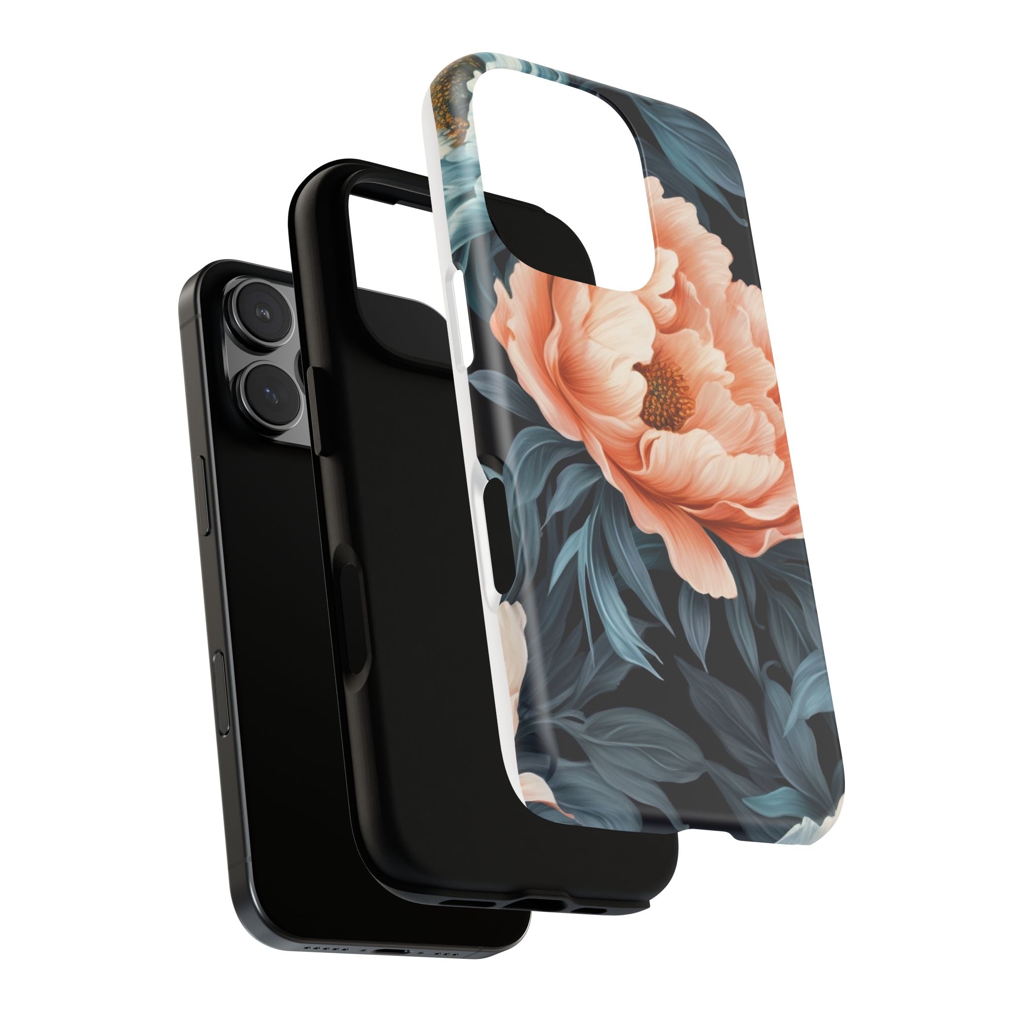 Moody Floral iPhone Case - Hexagon Stone