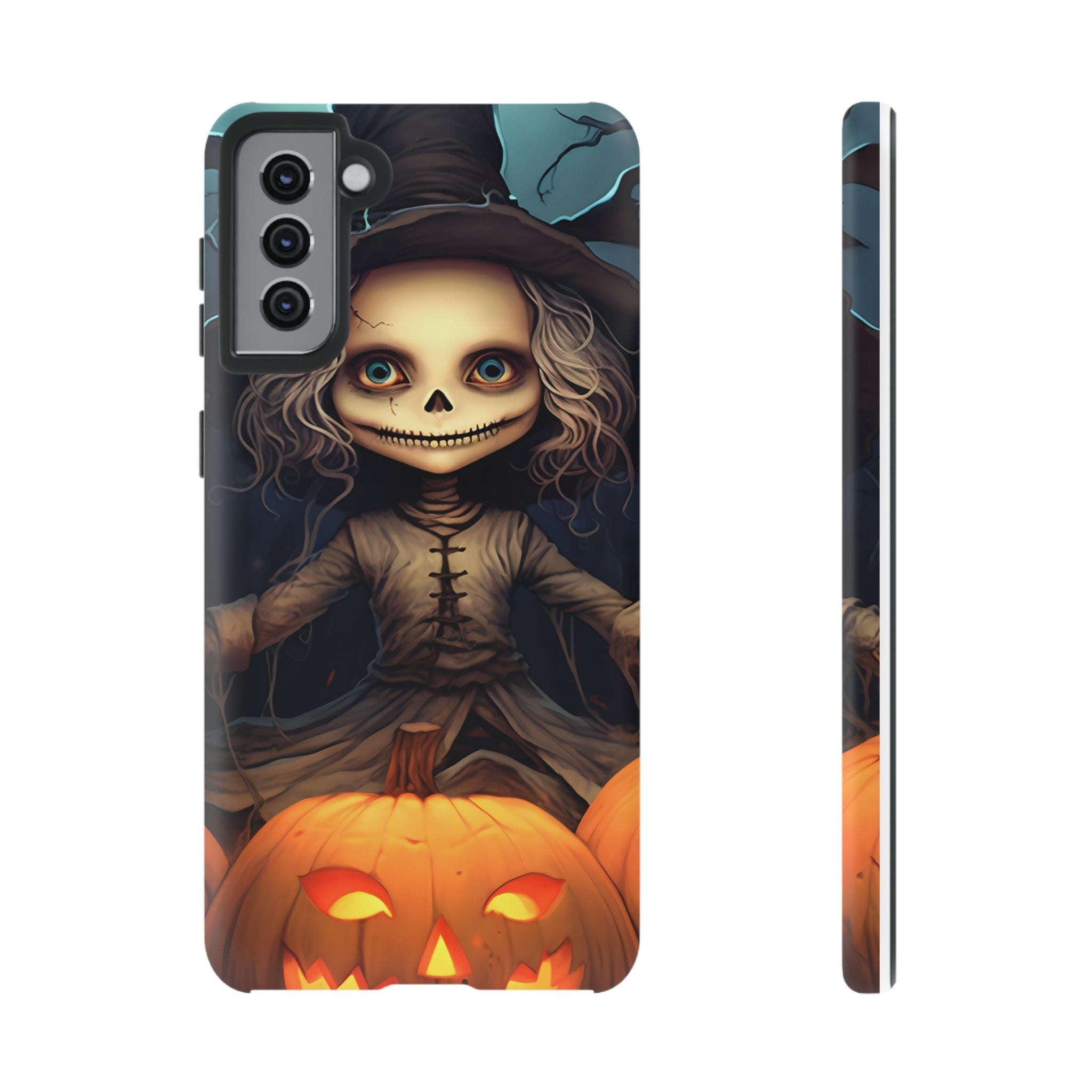 Spooky Skull Girl Halloween Samsung Case