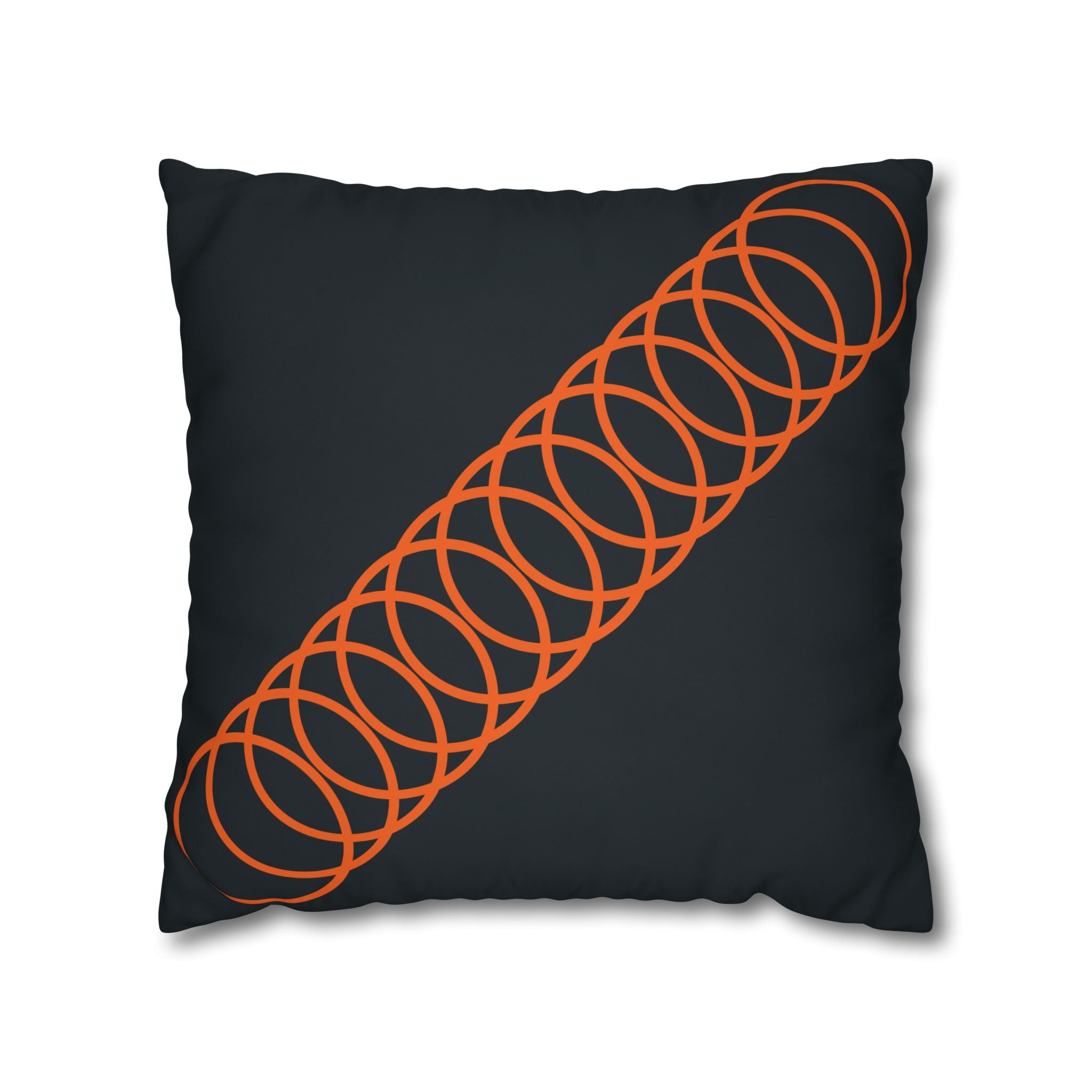 Orange Coil Spring Pillowcase - Teal