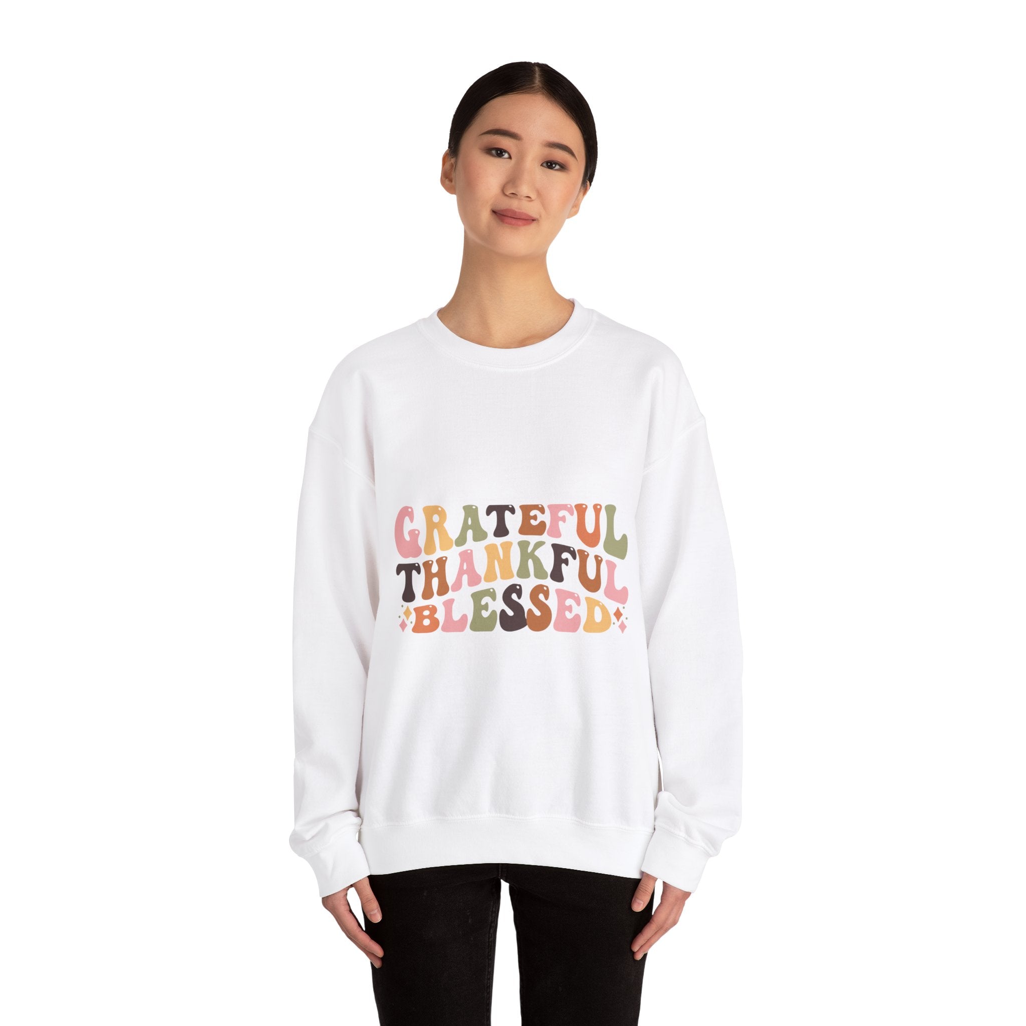 Grateful Thankful Blessed Thanksgiving Sweatshirt