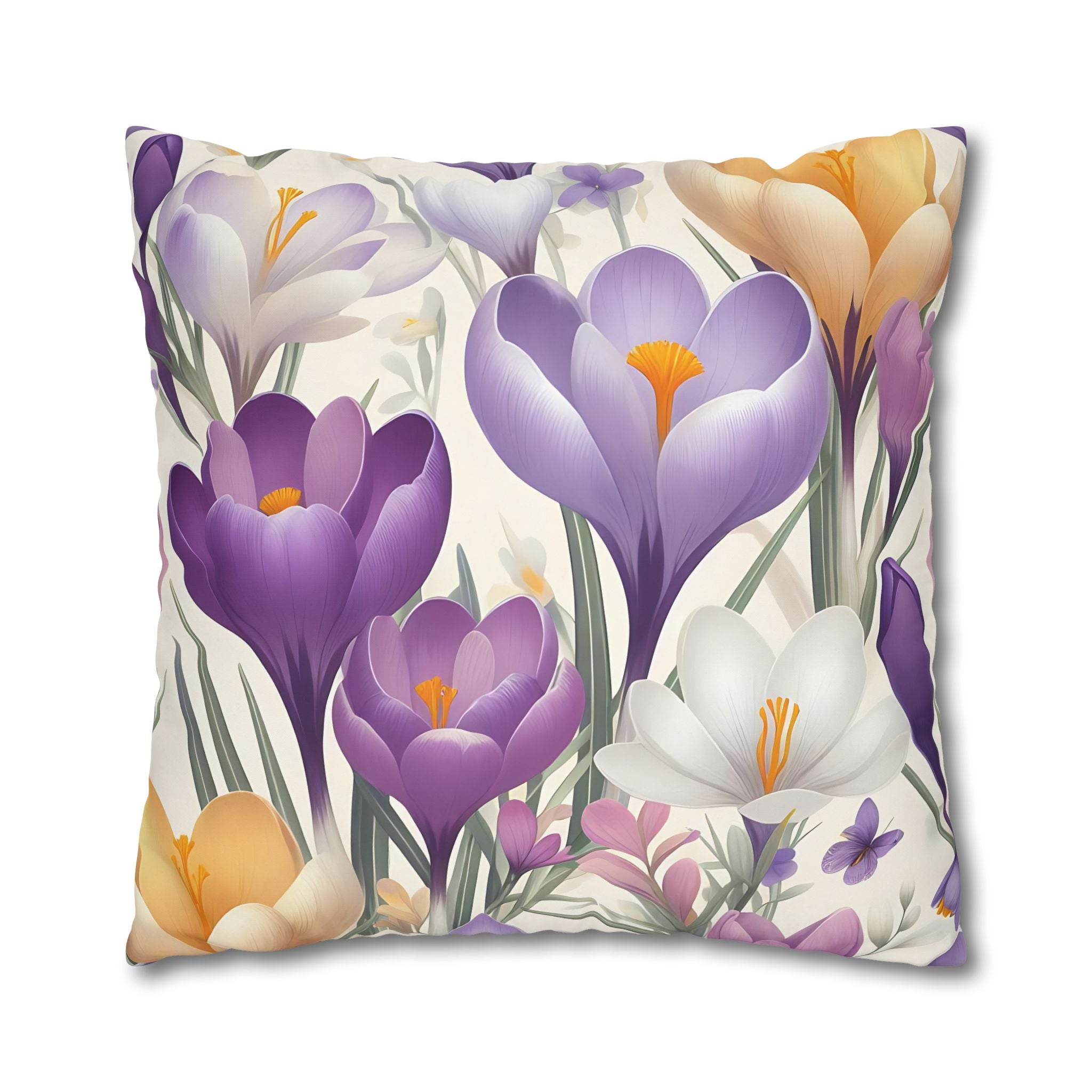 Floral Crocus Pillowcase - Botanical Bloom