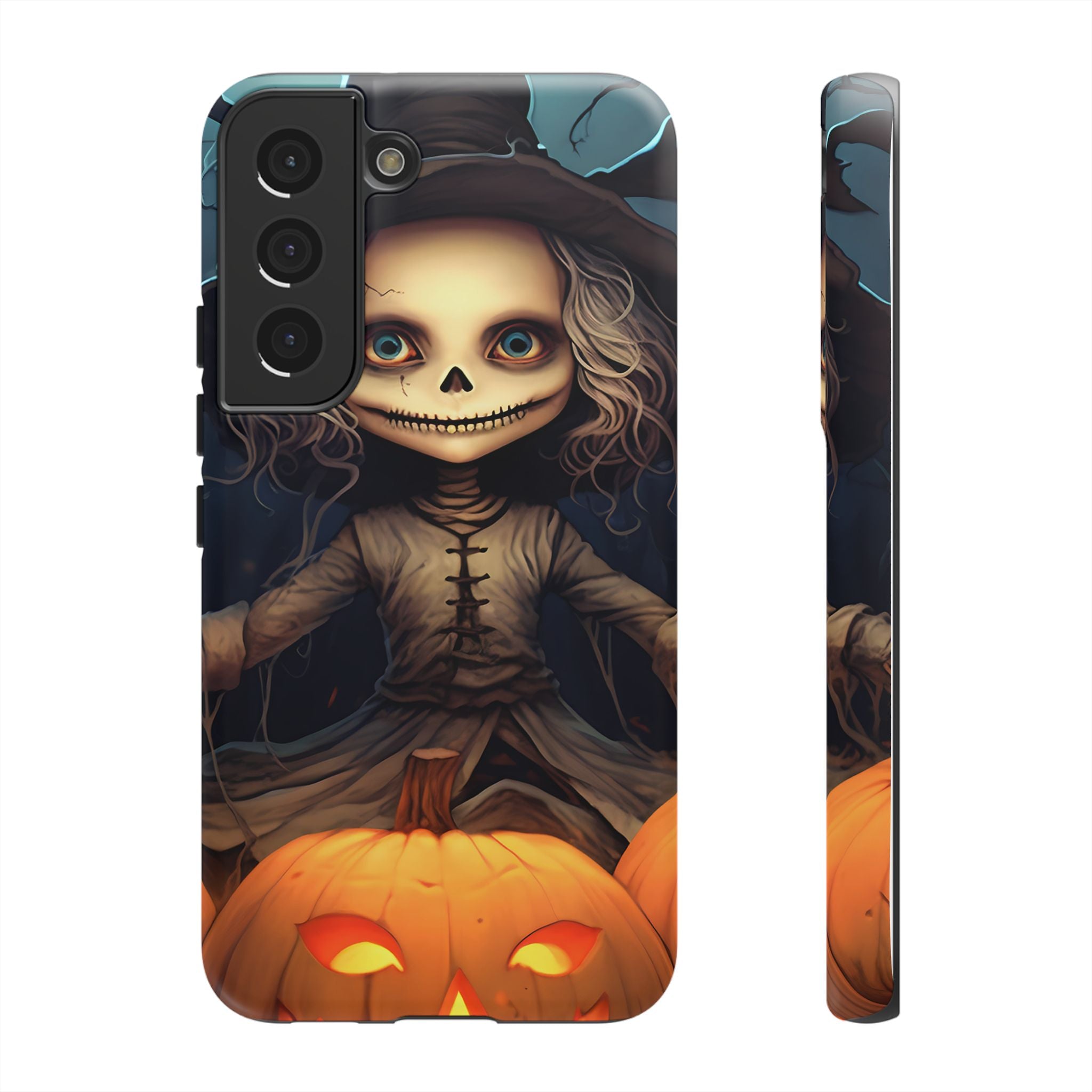 Spooky Skull Girl Halloween Samsung Case