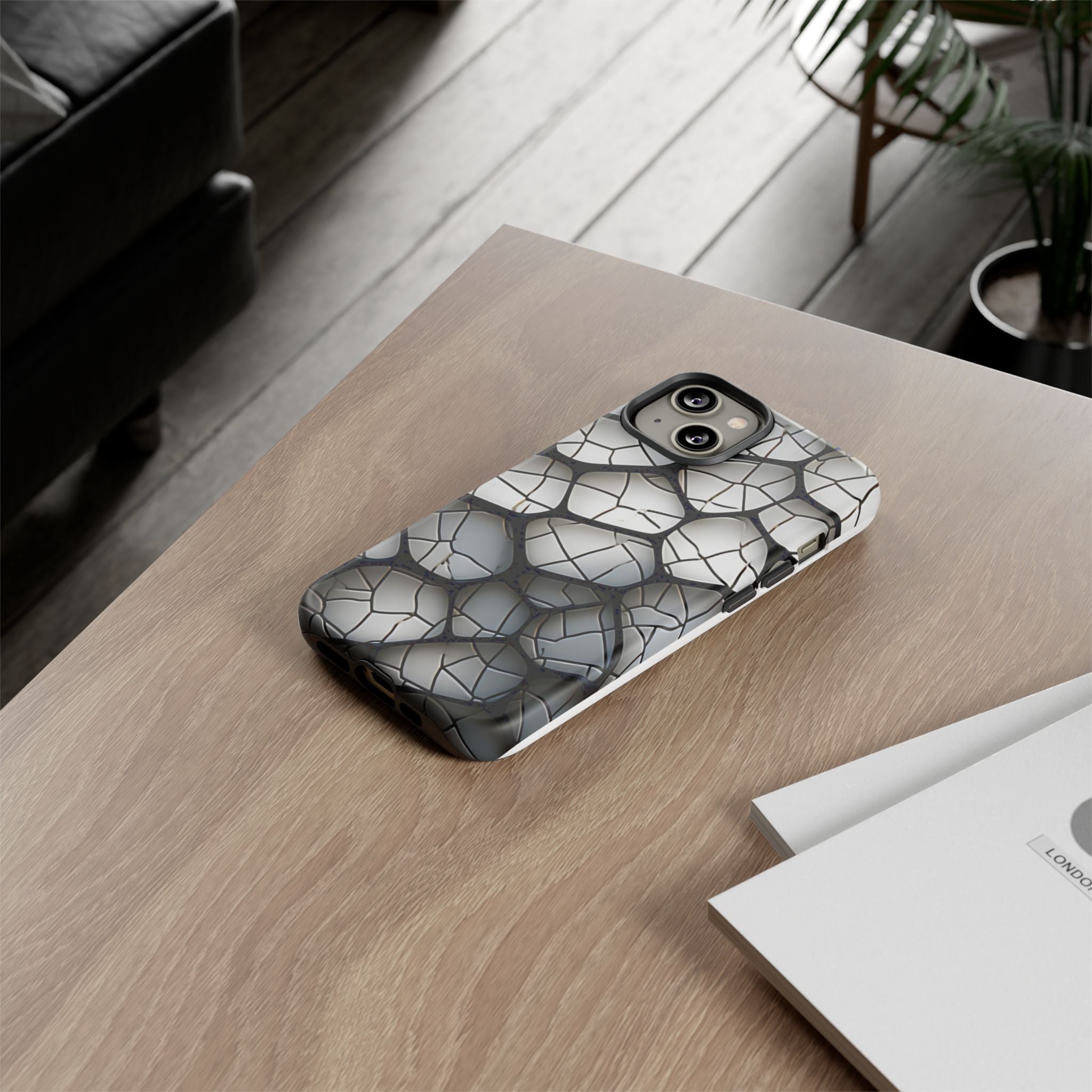 Abstract Mosaic iPhone Case - Textured & Chic