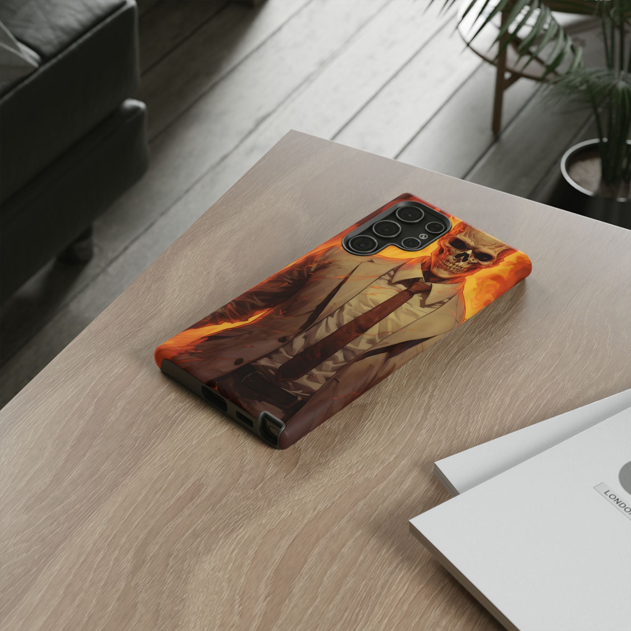 Fiery Skull Samsung Case