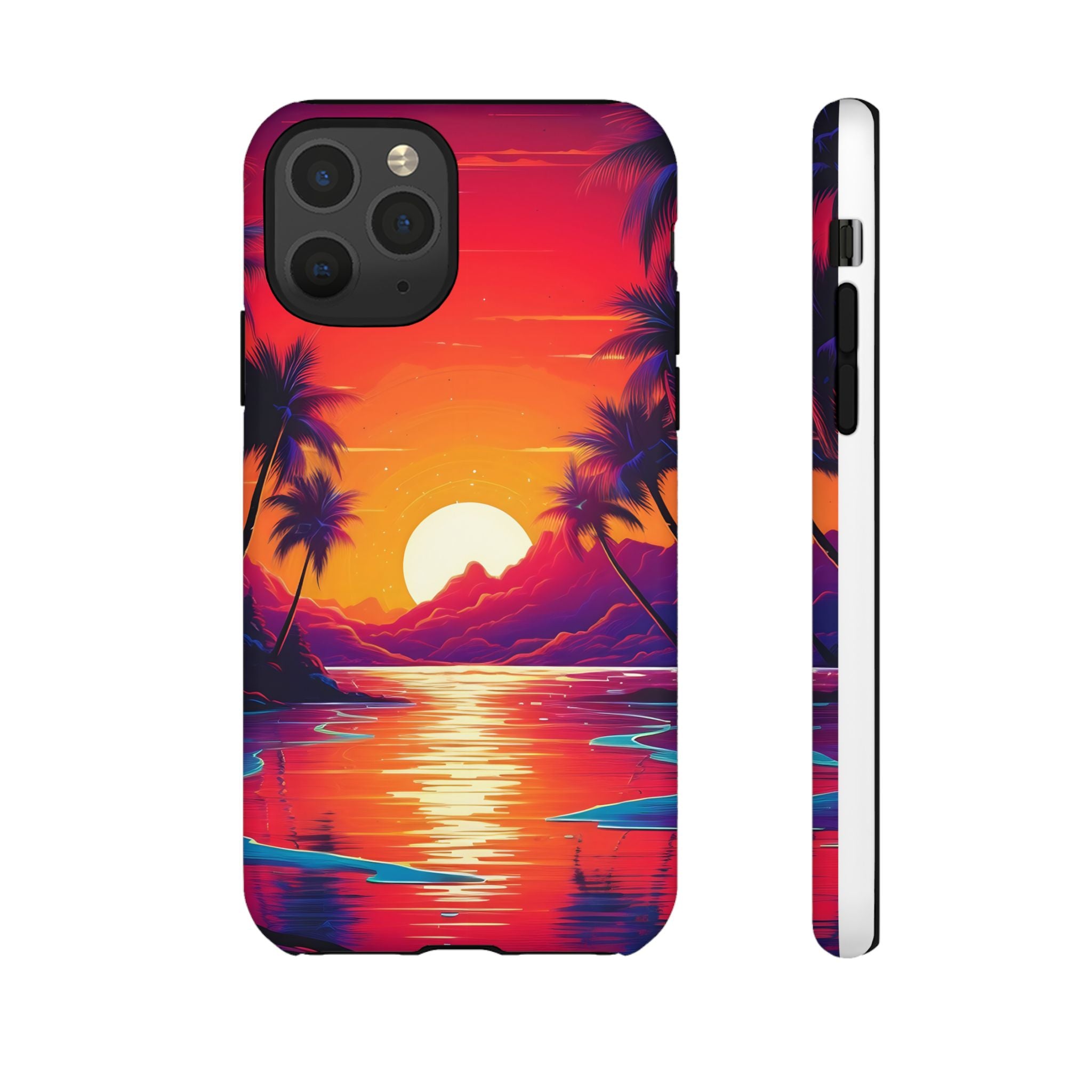 Sunset Beach Hexagon iPhone Case