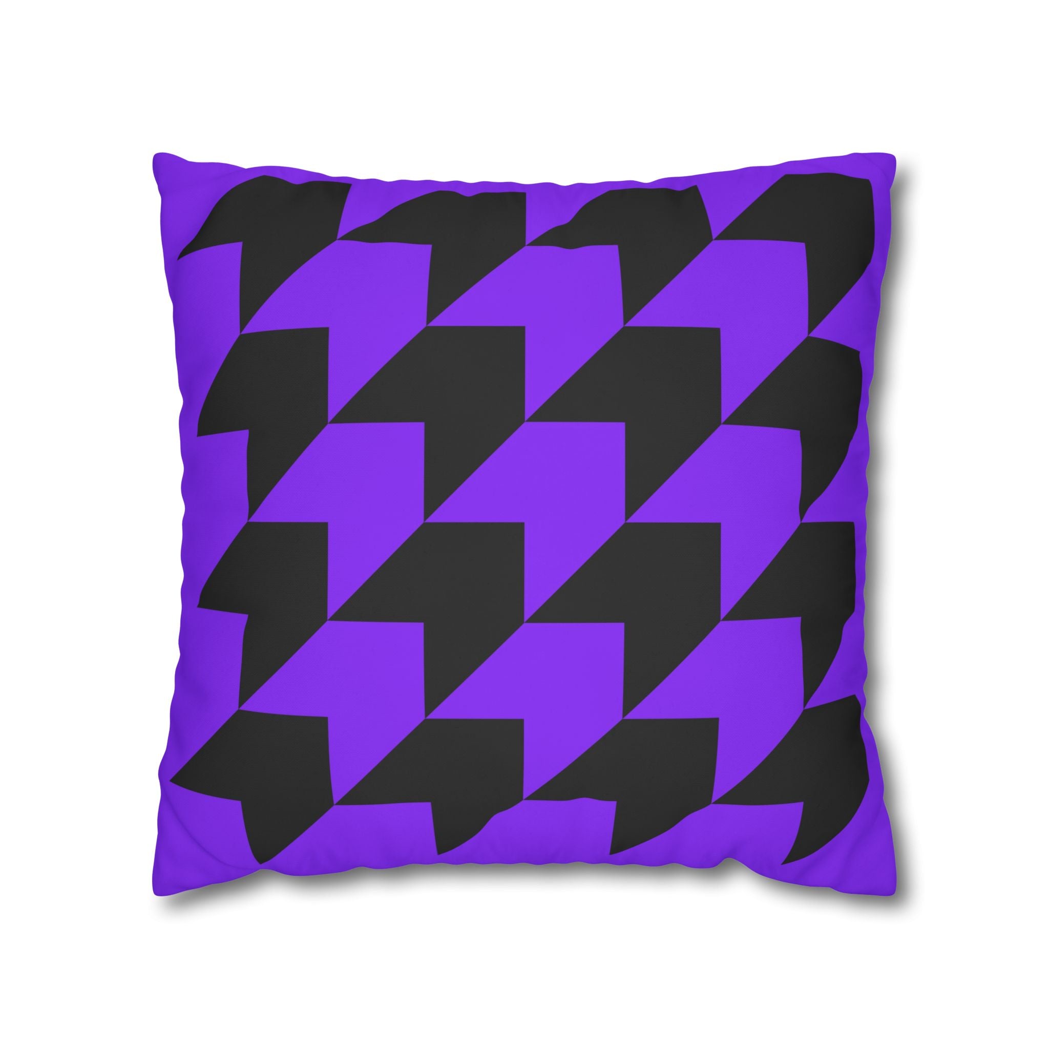 Geometric Purple Arrow Pillowcase