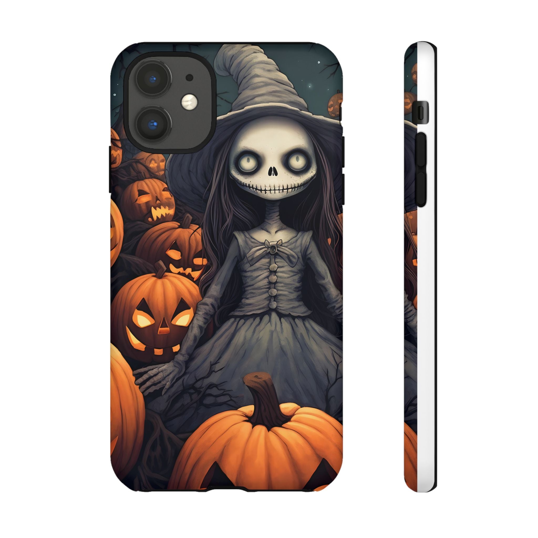 Spooky Witch Girl Hexagon Stone iPhone Case