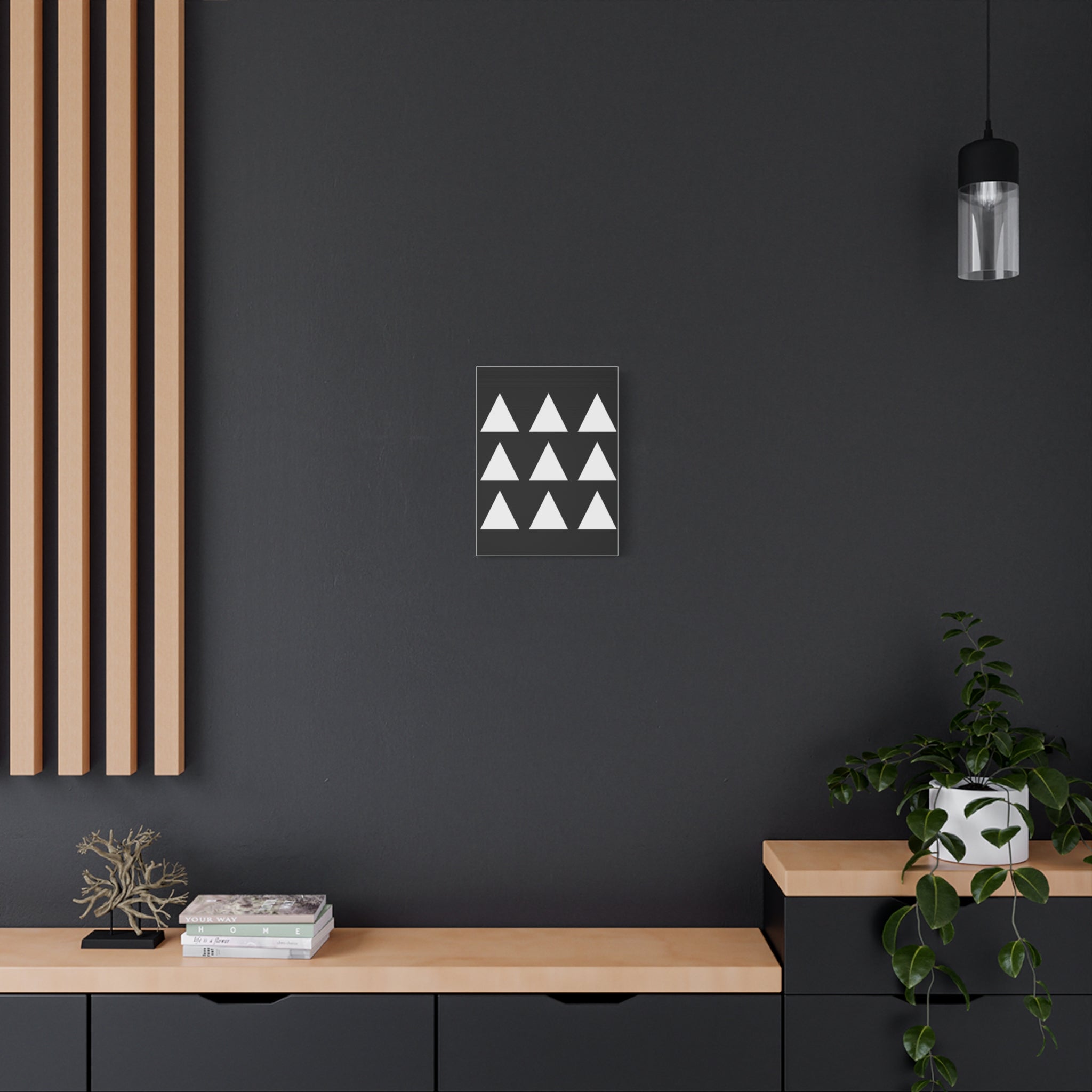 Geometric Triangle Canvas Art - Minimalist