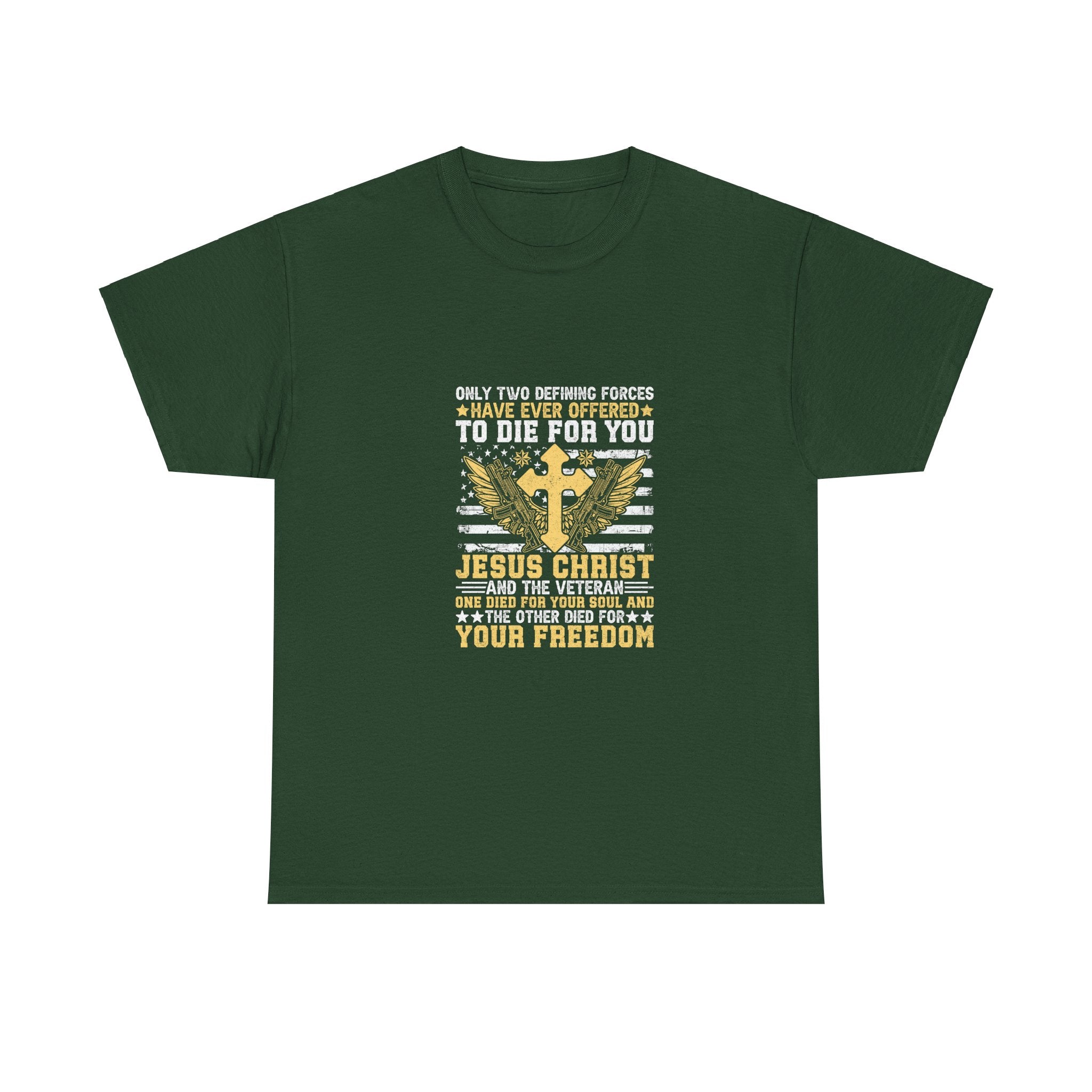 Veteran & Jesus: Faith & Freedom Tee