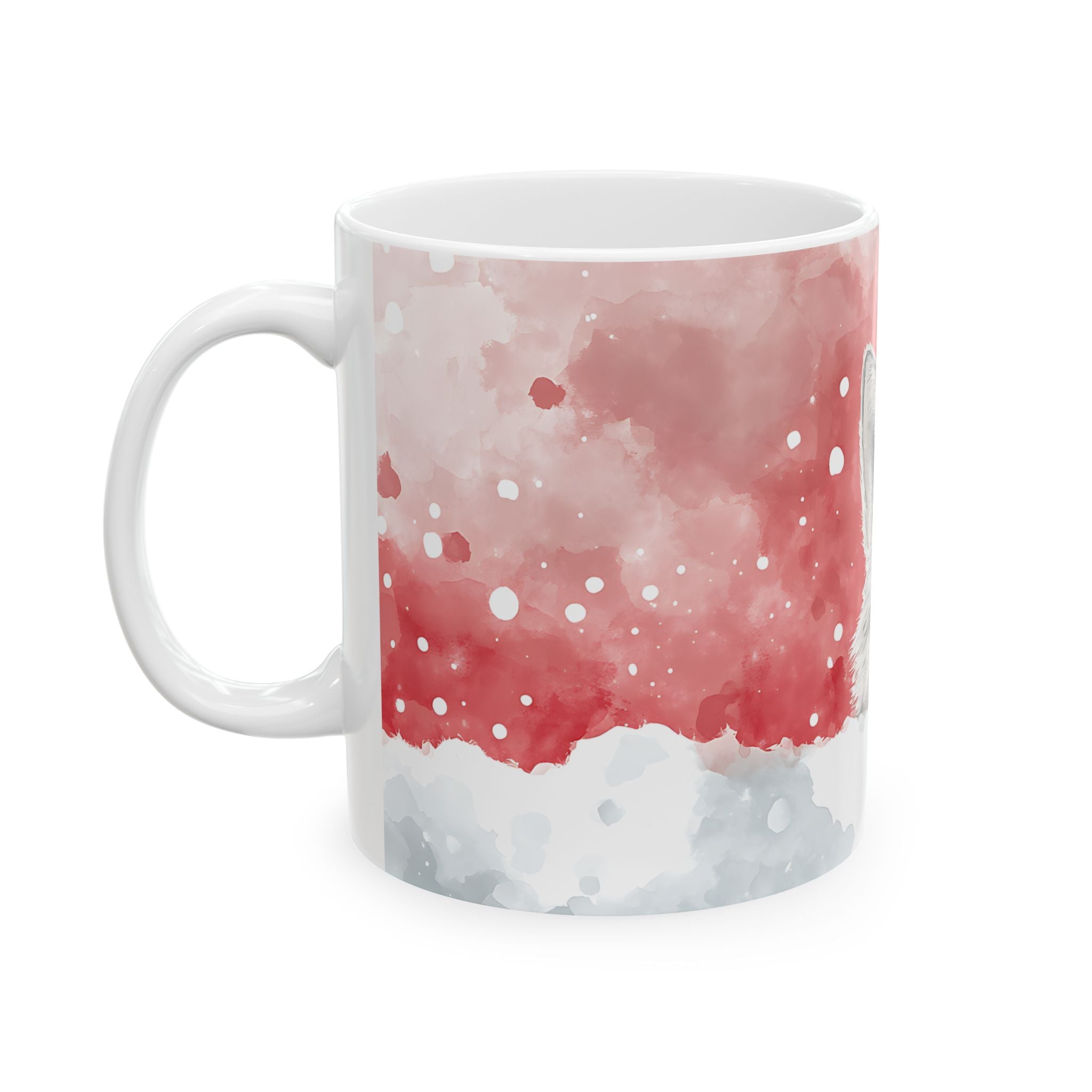 Arctic Wolf Christmas Mug - Festive Charm