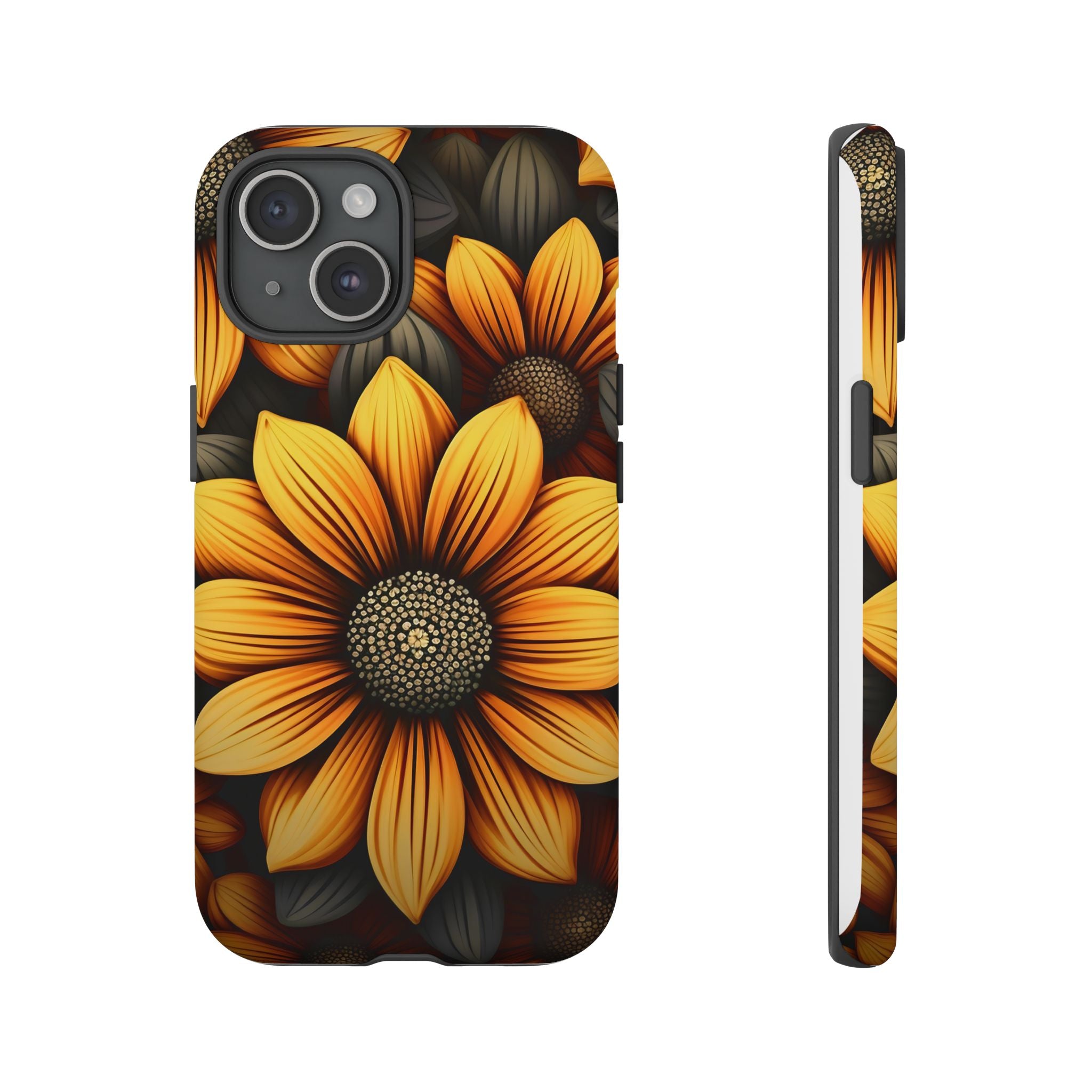 Sunburst Hexagon iPhone Case - Rugged Texture