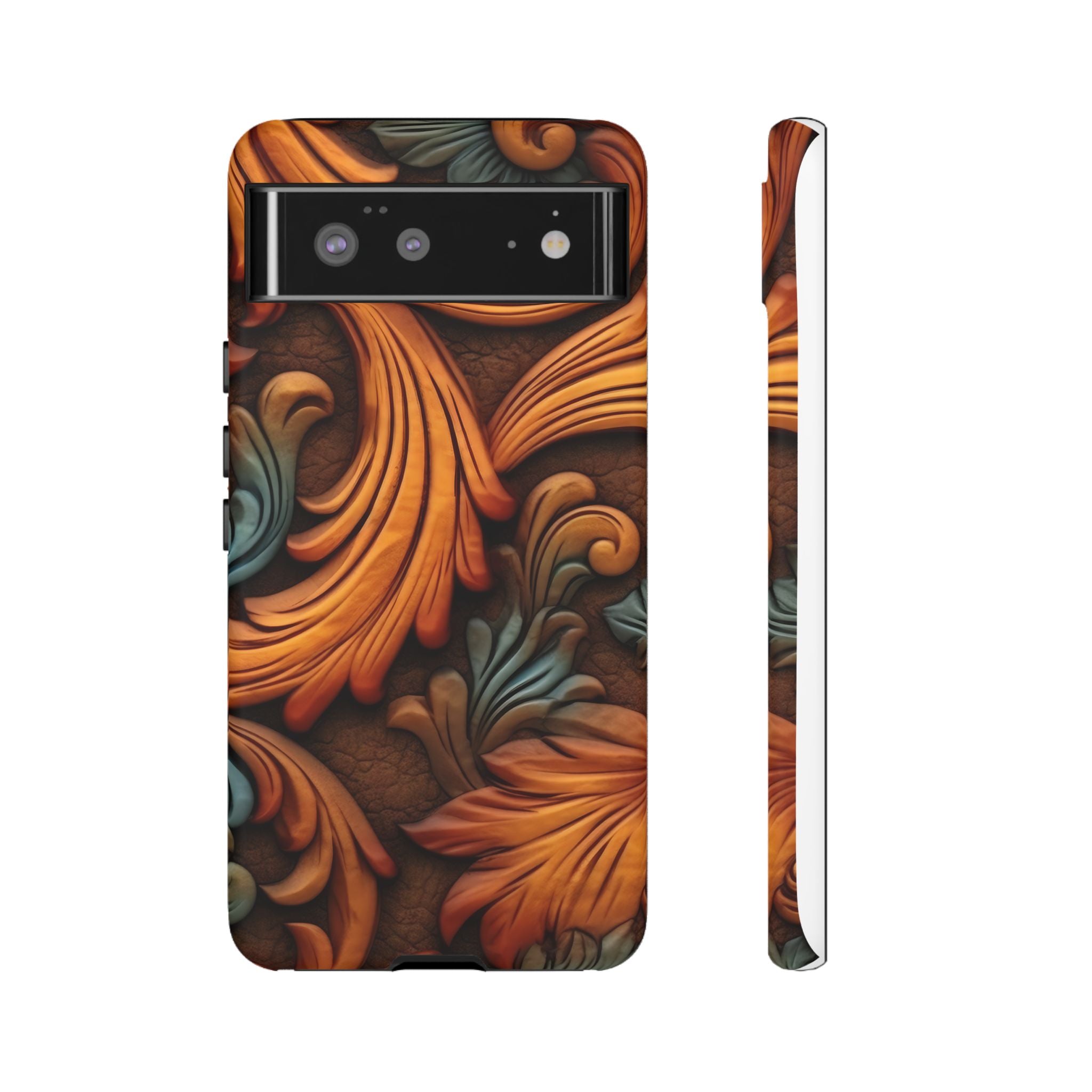 Baroque Copper Google Pixel Case (All Models) - Luxury Design