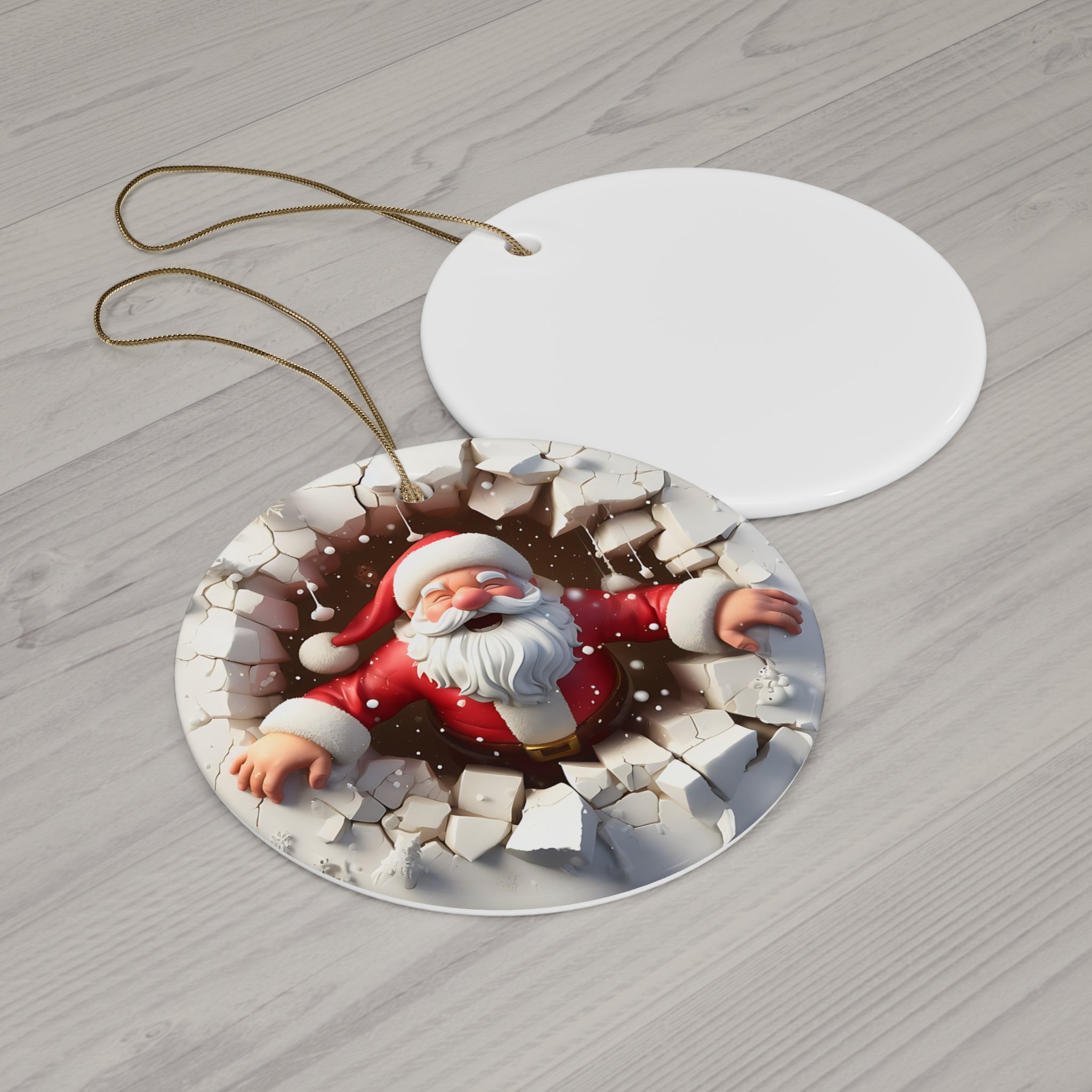 Jolly Santa Ice Breaker Ornament