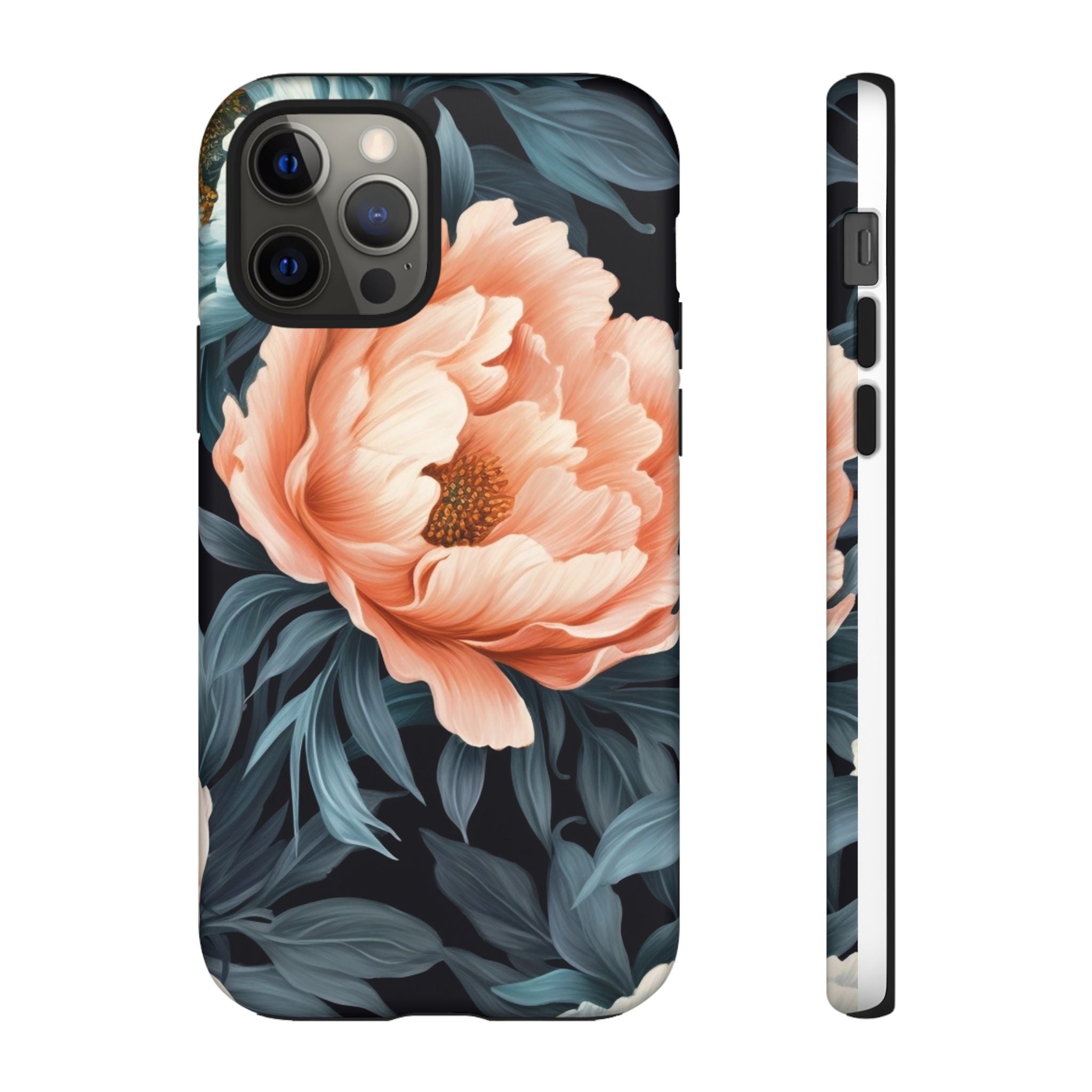 Moody Floral iPhone Case - Hexagon Stone