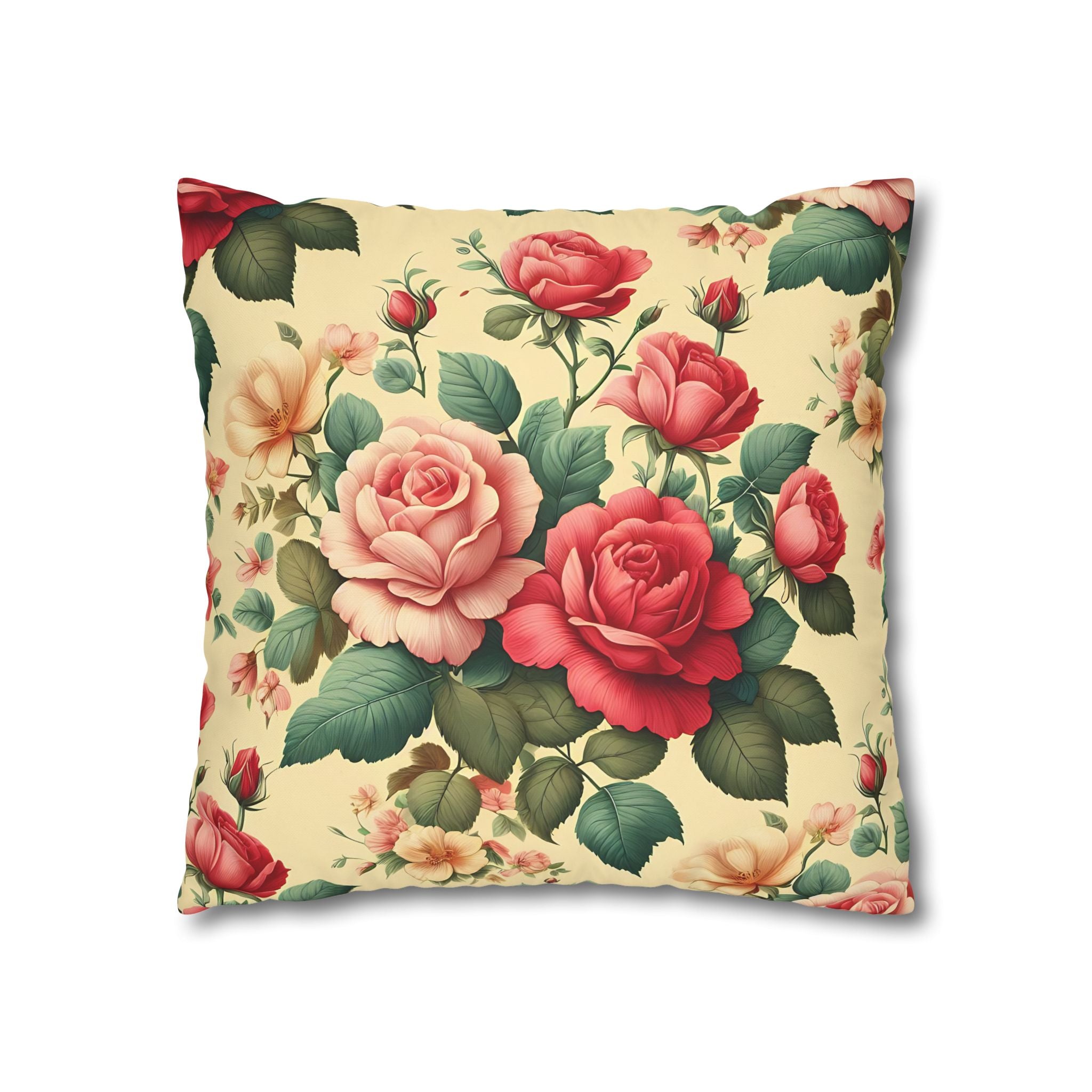 Vintage Rose Pillowcase - Floral Print