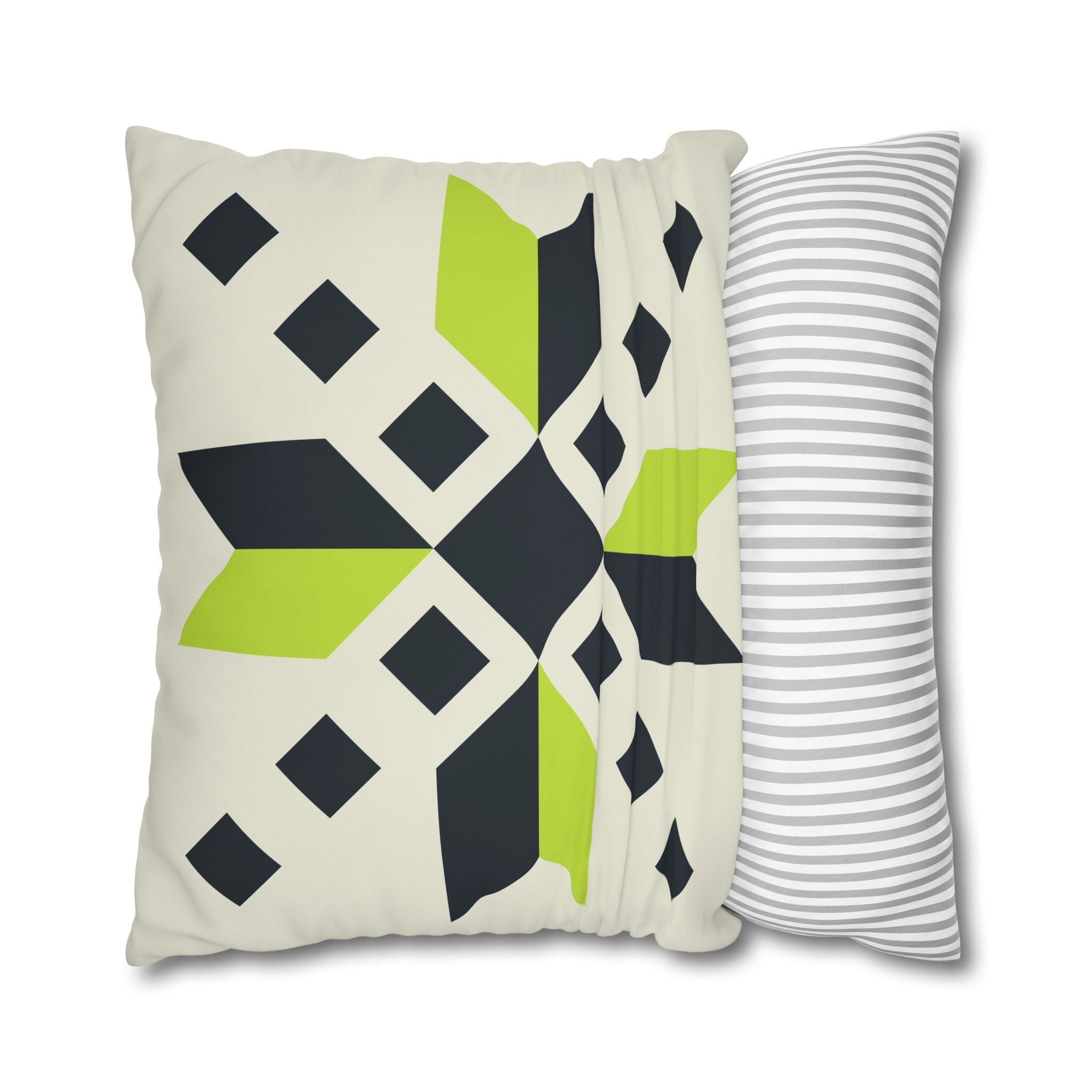 Geometric Teal & Green Pillowcase