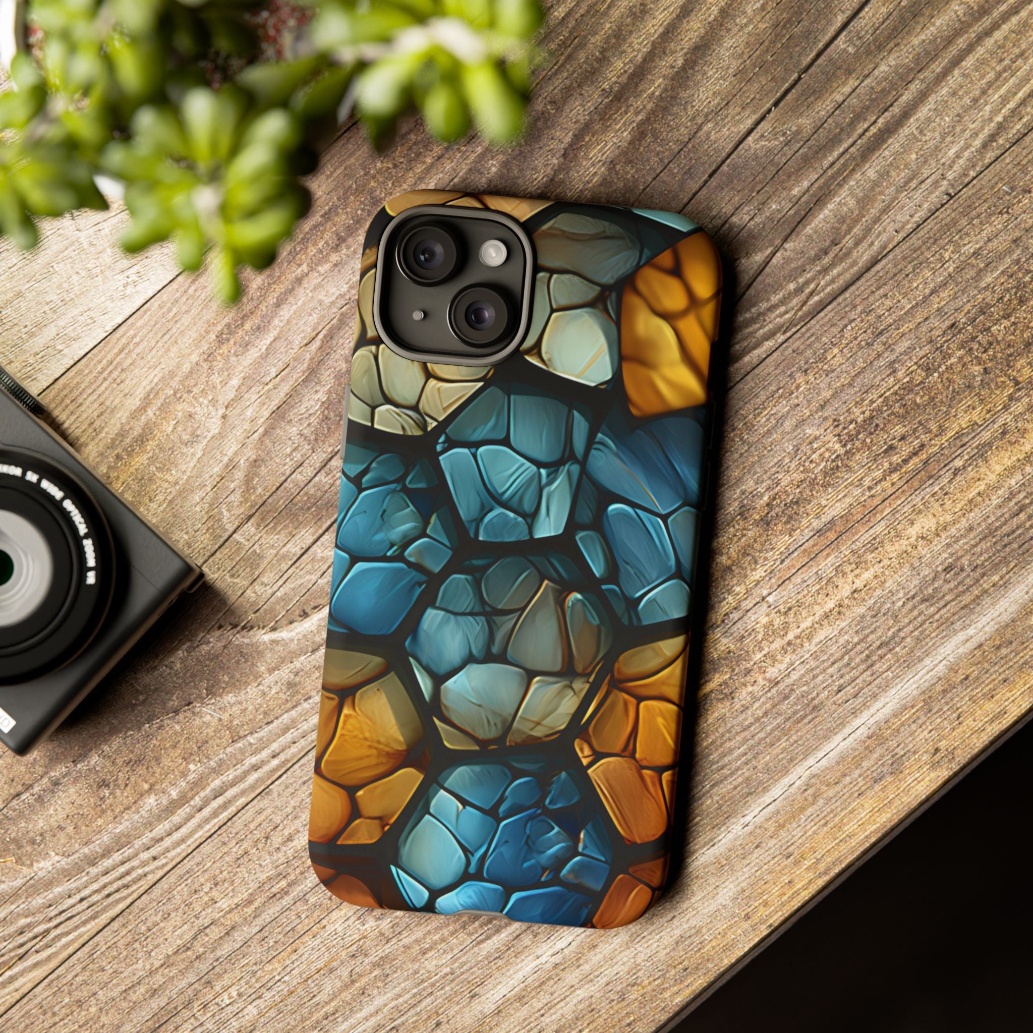 Abstract Stone Mosaic iPhone Case