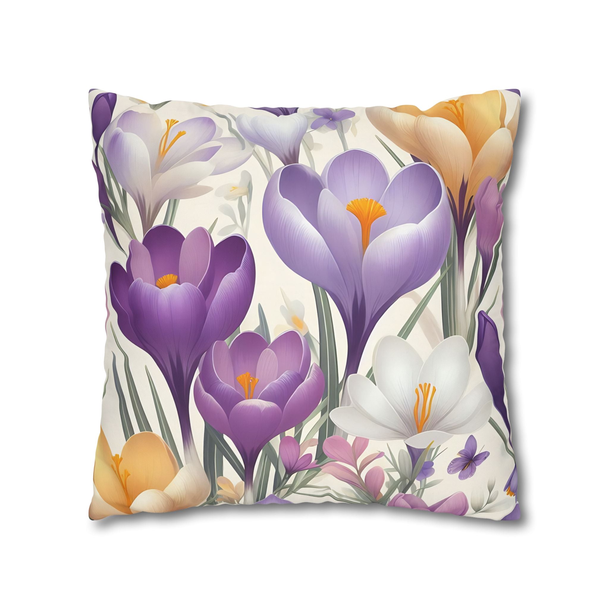 Floral Crocus Pillowcase - Botanical Bloom