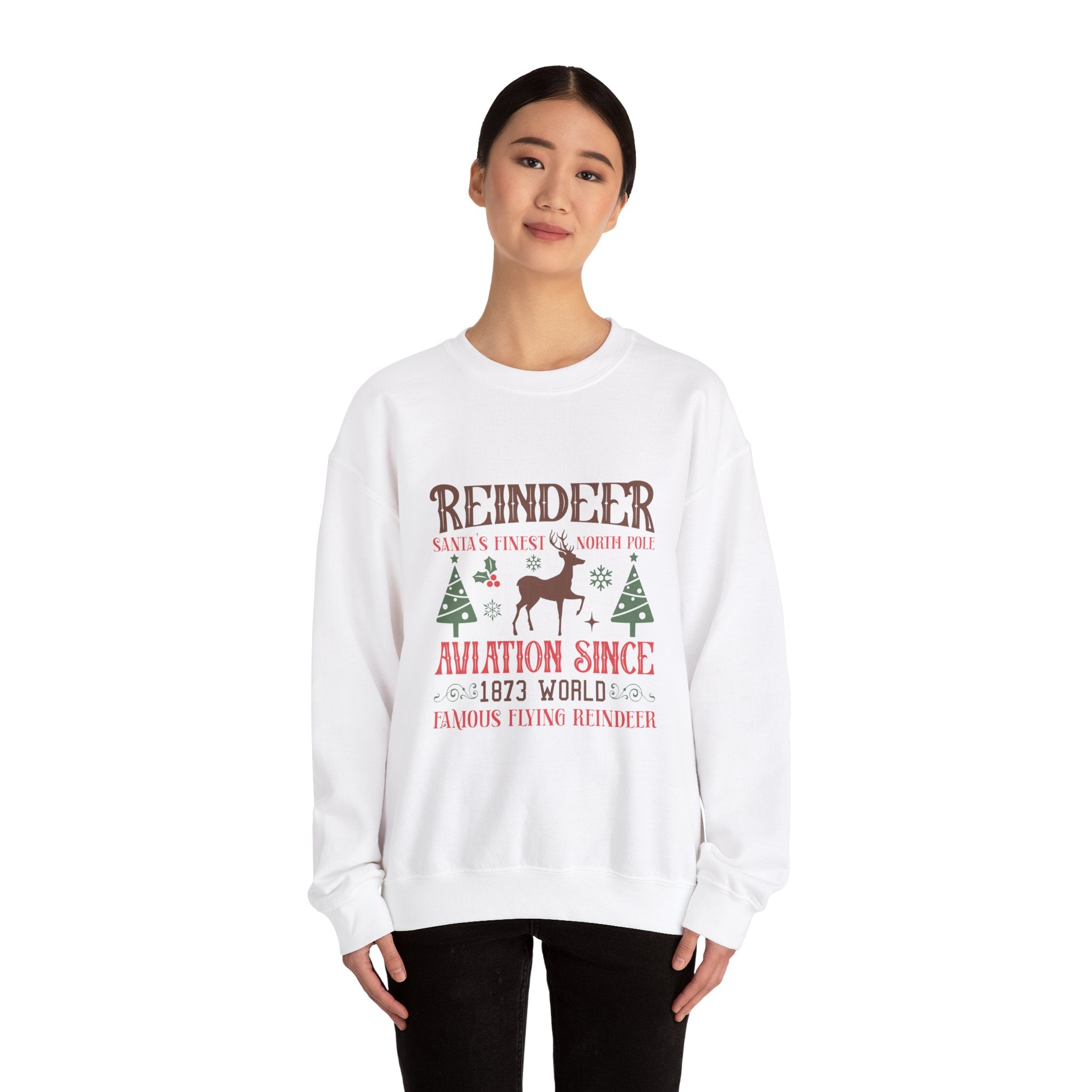 Reindeer Aviation Since 1873 Xmas Sweatshirt