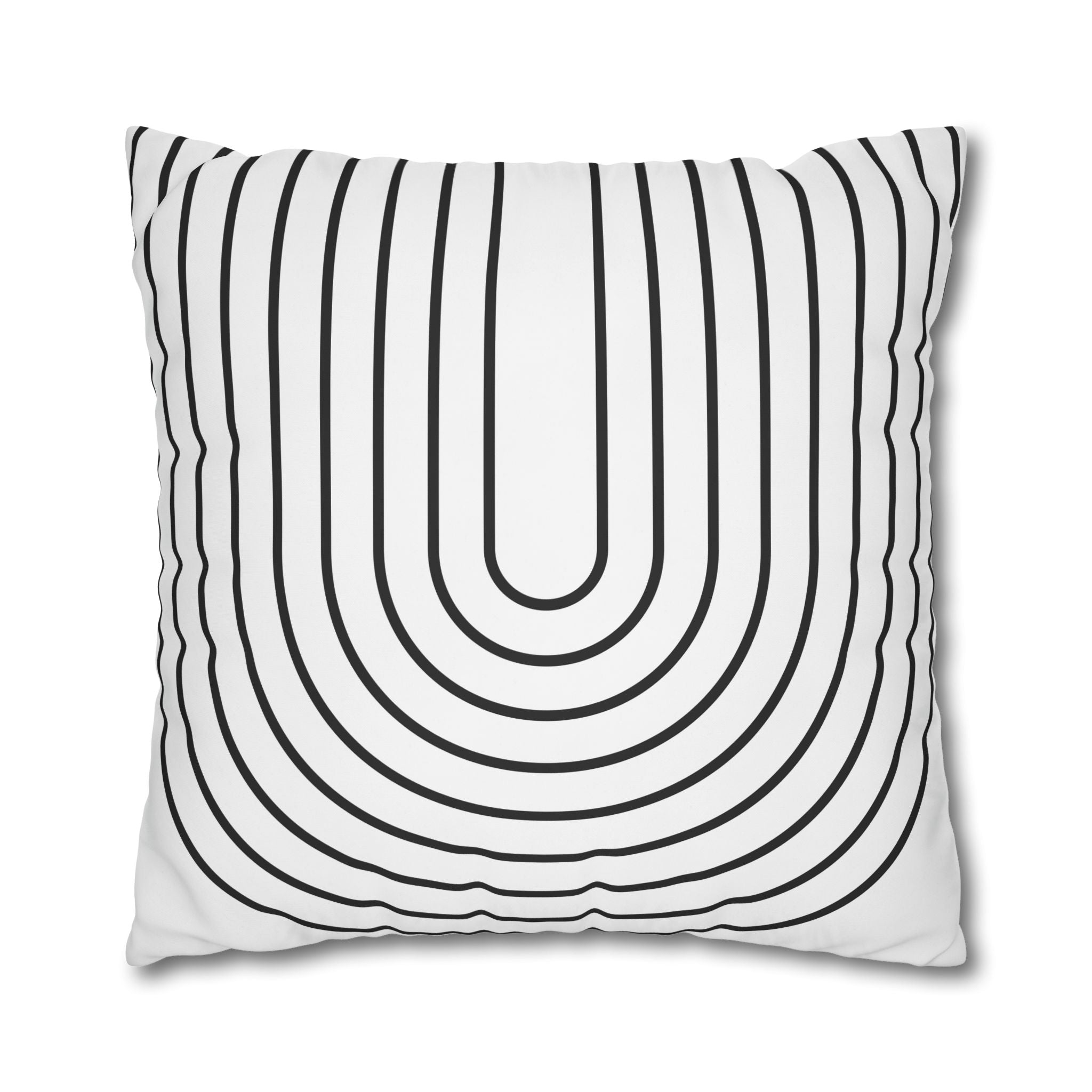 Abstract U-Shape Pillowcase - Minimalist Design