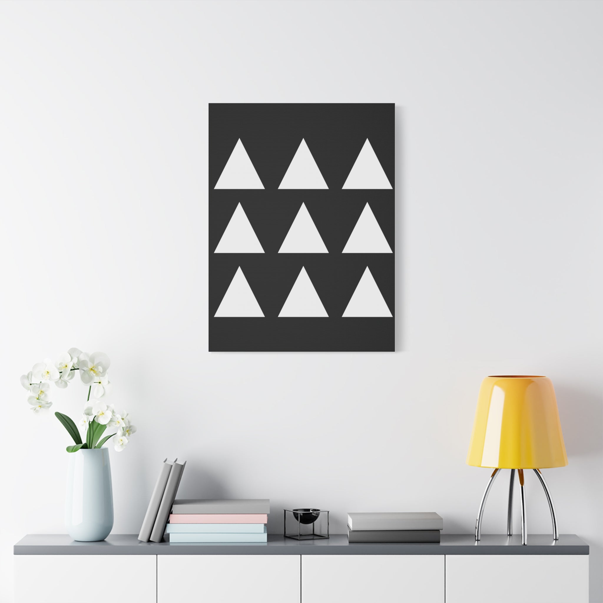 Geometric Triangle Canvas Art - Minimalist