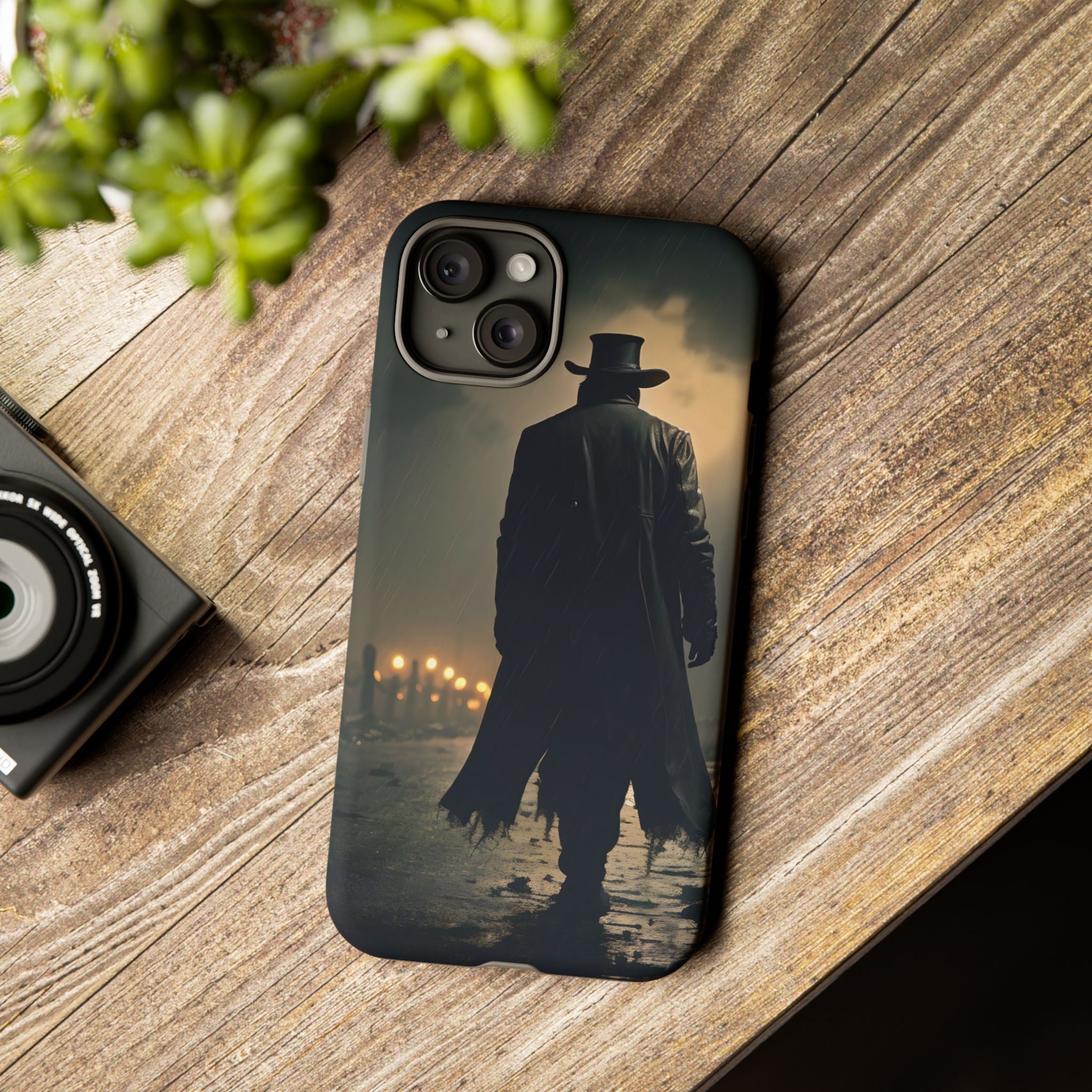 Mysterious Night Walk Hexagon Stone iPhone Case