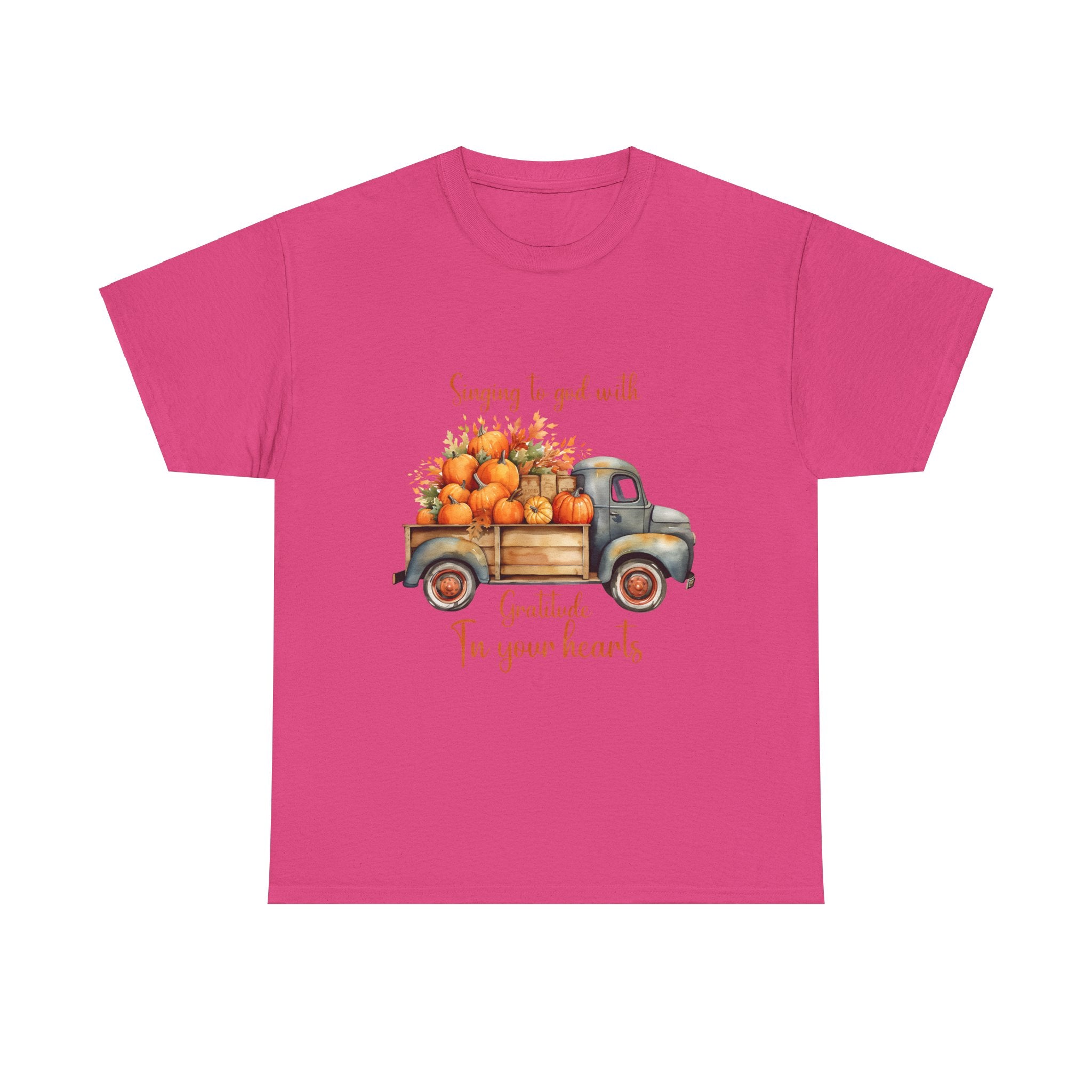 Harvest Gratitude Thanksgiving Truck T-Shirt