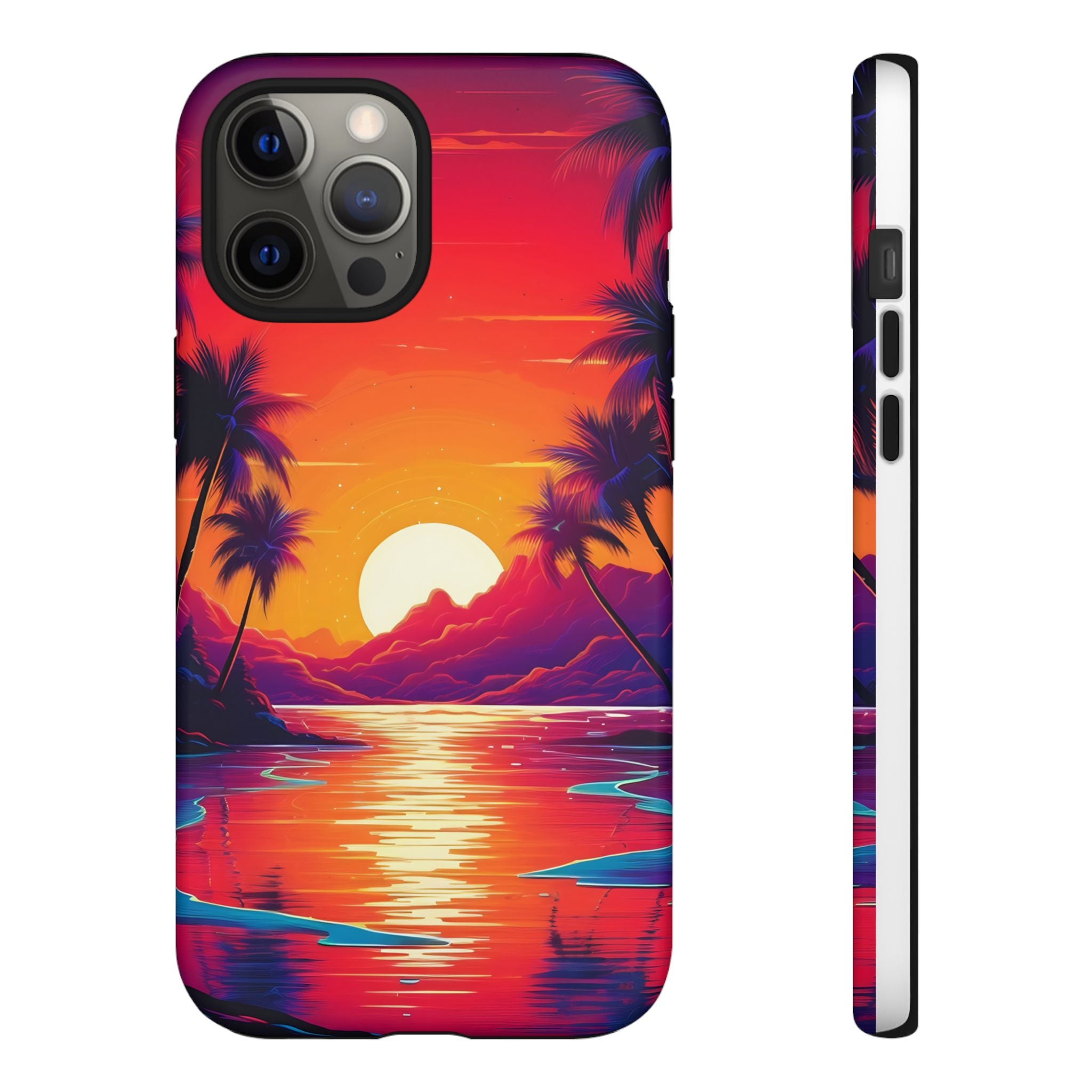 Sunset Beach Hexagon iPhone Case