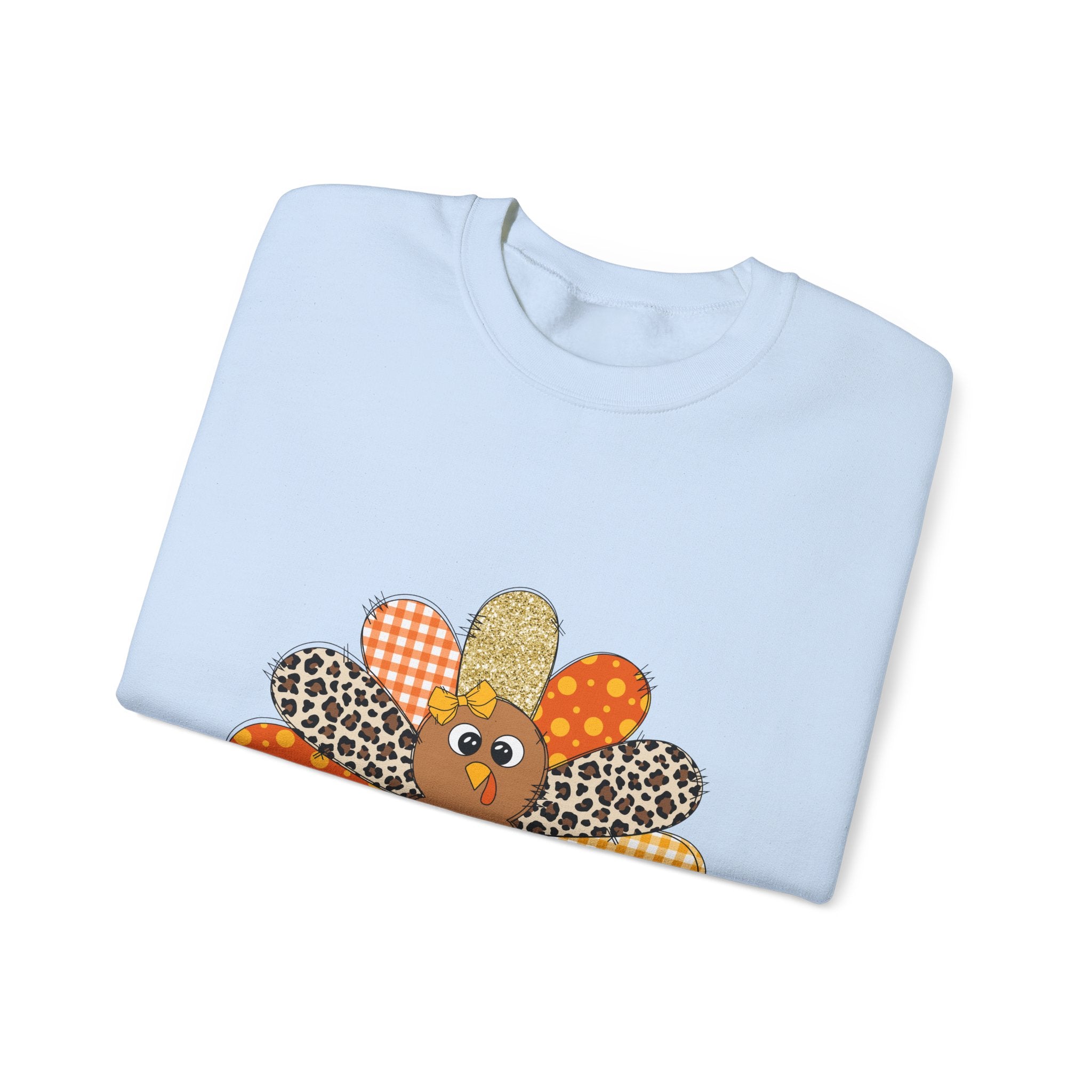 Patchwork Turkey Thanksgiving Sweatshirt