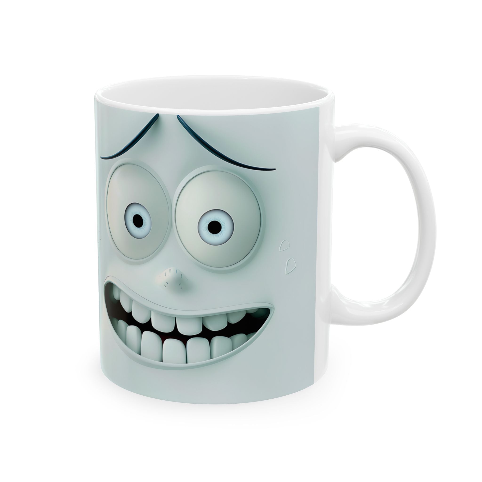 Mirrored Anxiety Mugs - Funny Teal