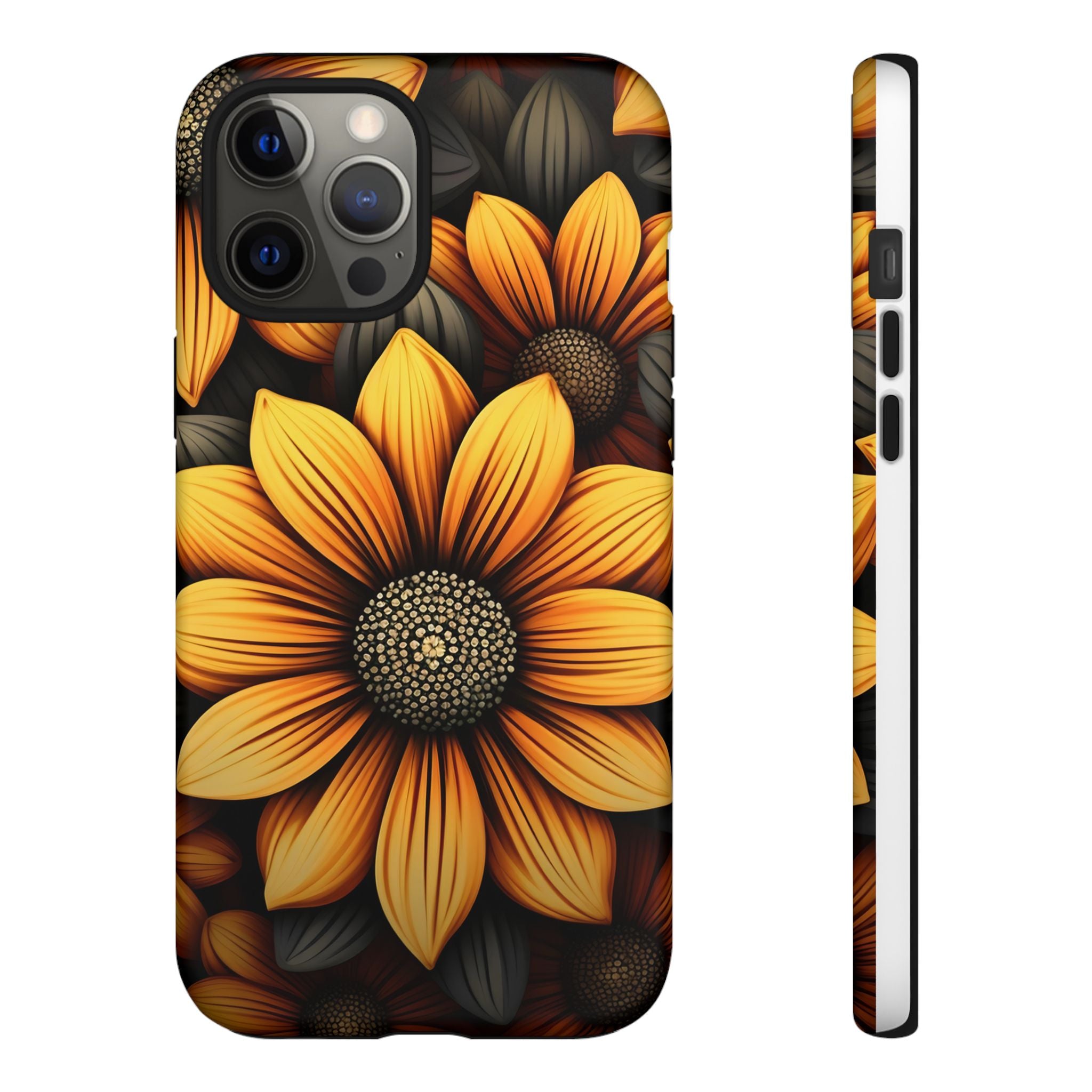 Sunburst Hexagon iPhone Case - Rugged Texture