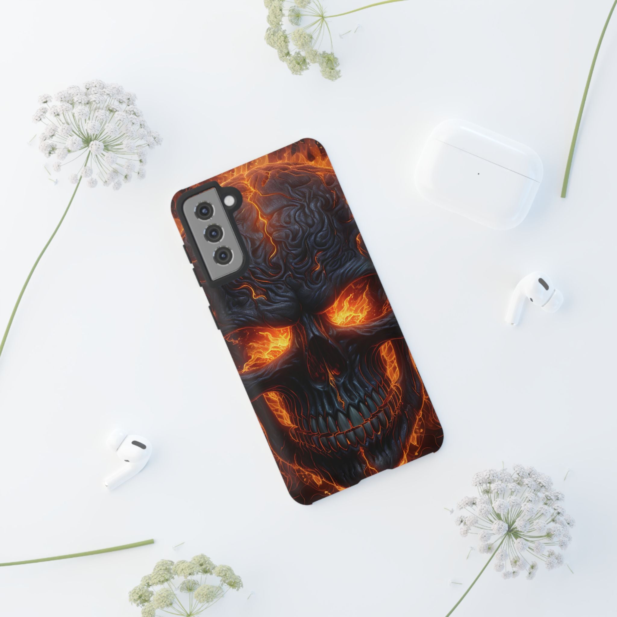 Fiery Skull Samsung Case