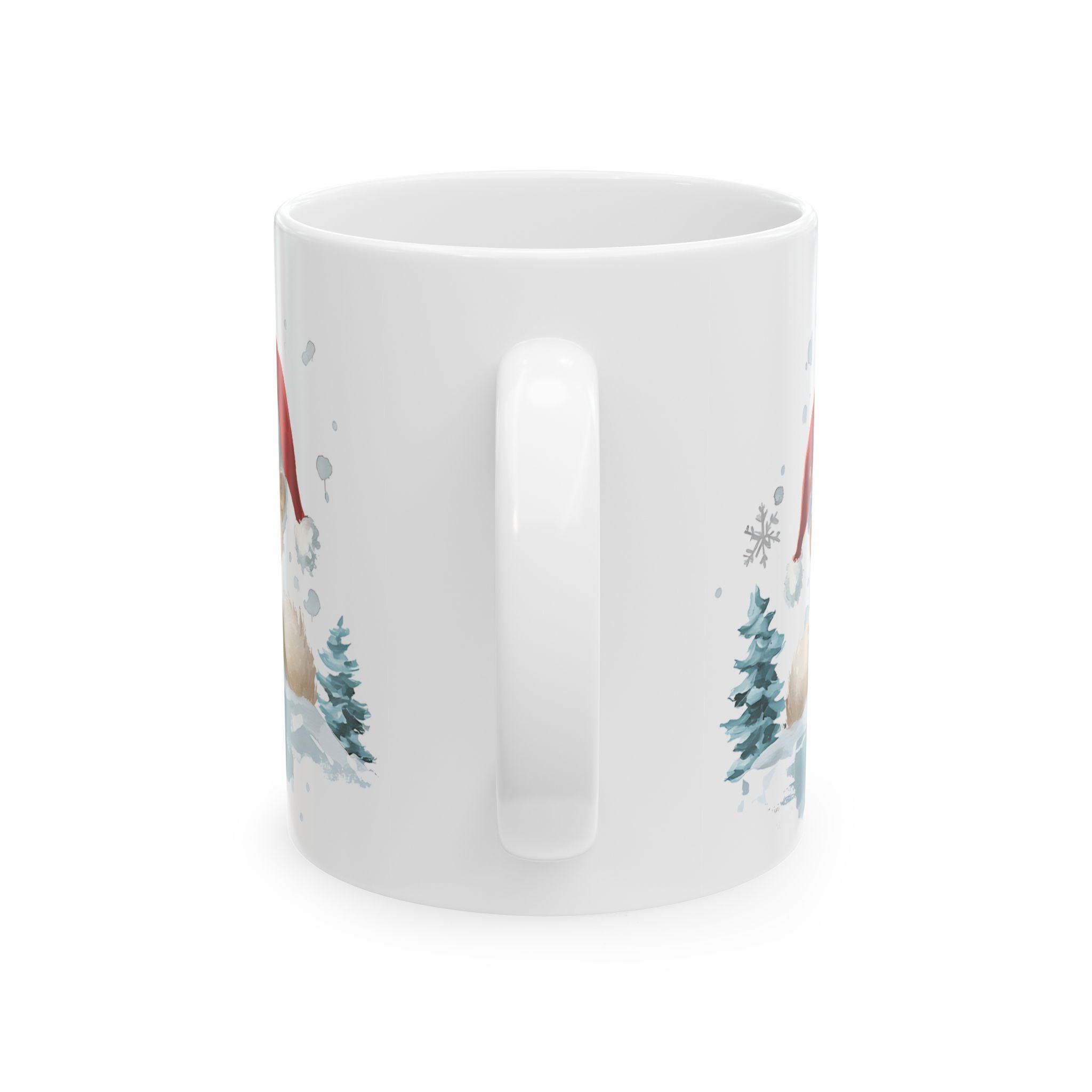 Adorable Otter Christmas Mug