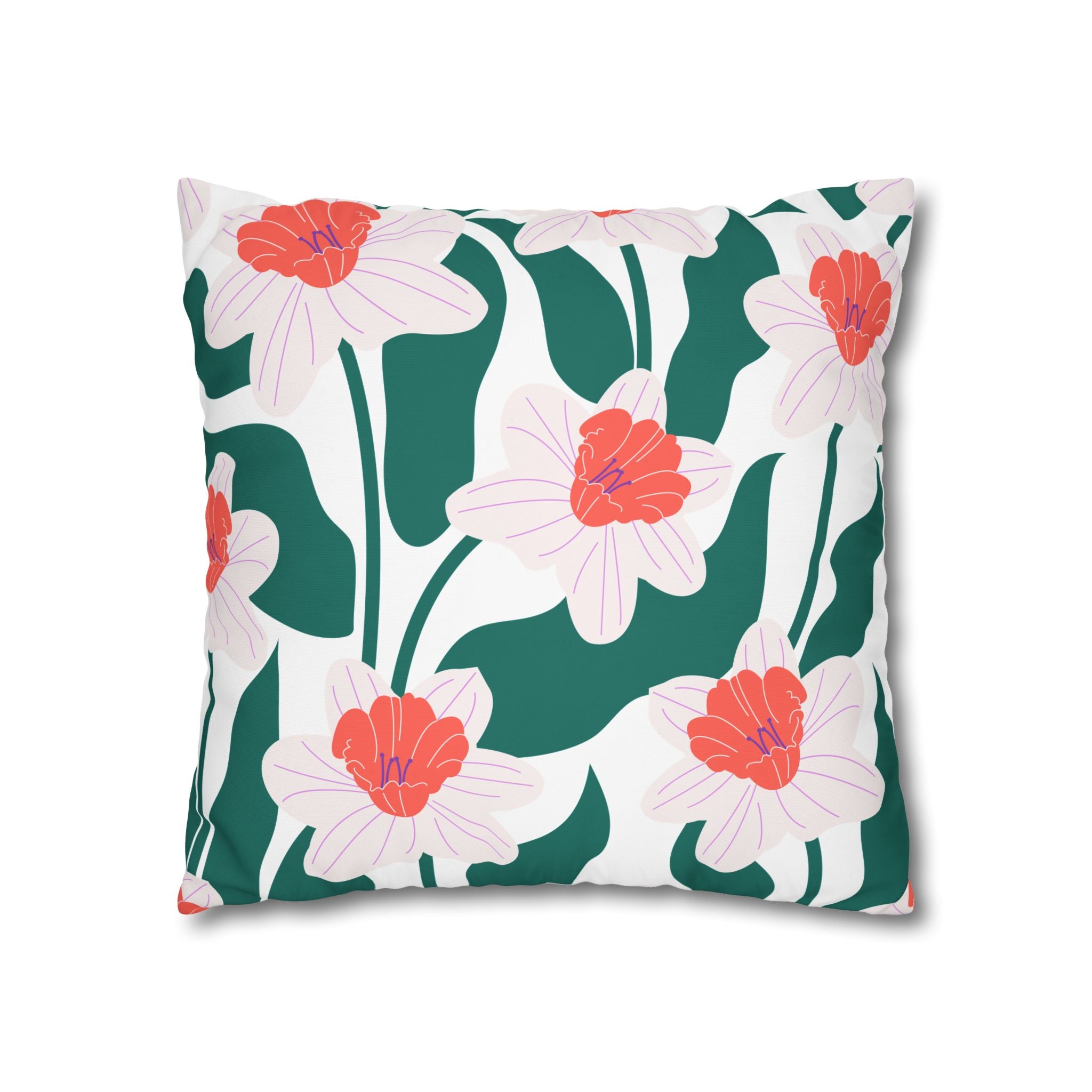 Daffodil Pillowcase - Modern Floral Design