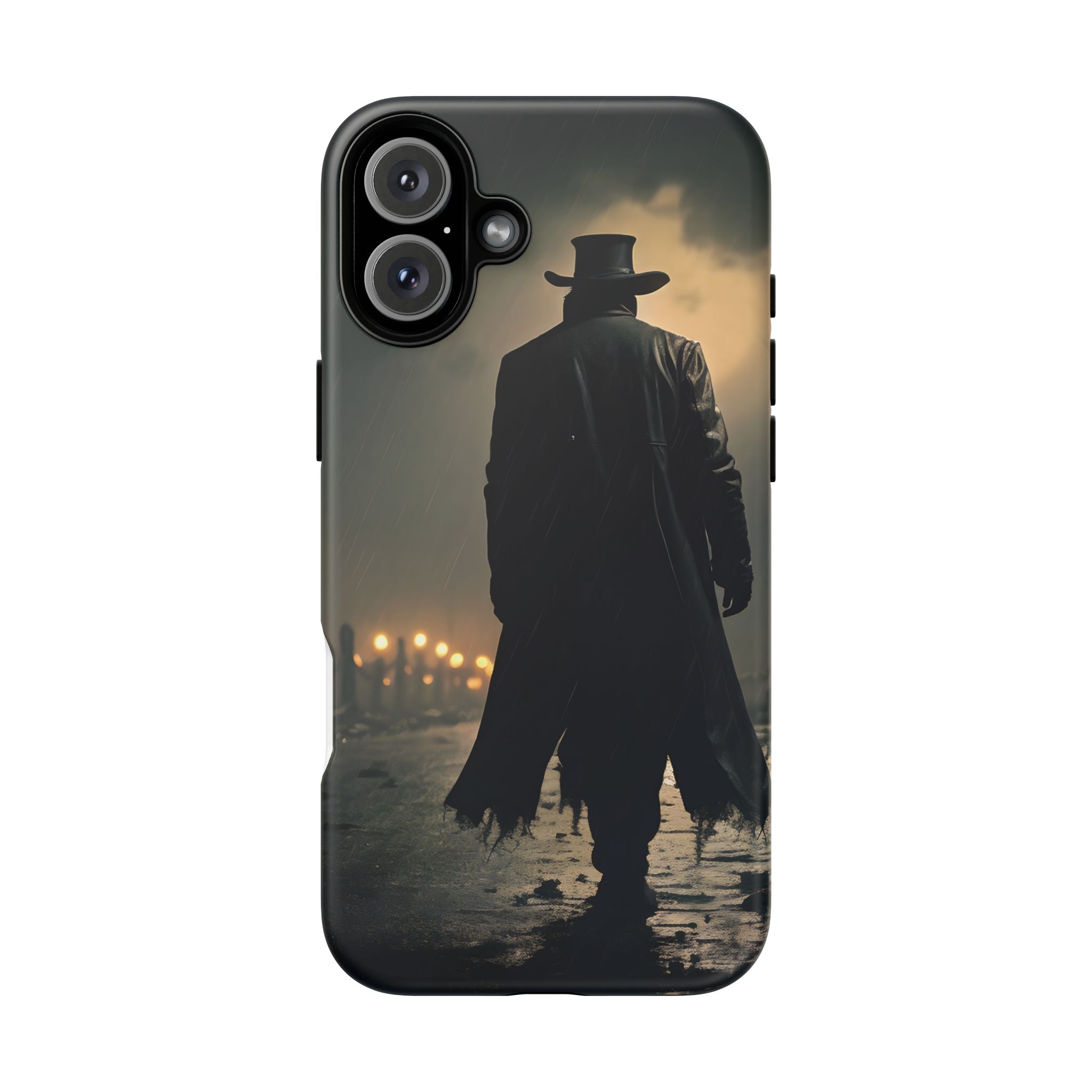 Mysterious Night Walk Hexagon Stone iPhone Case