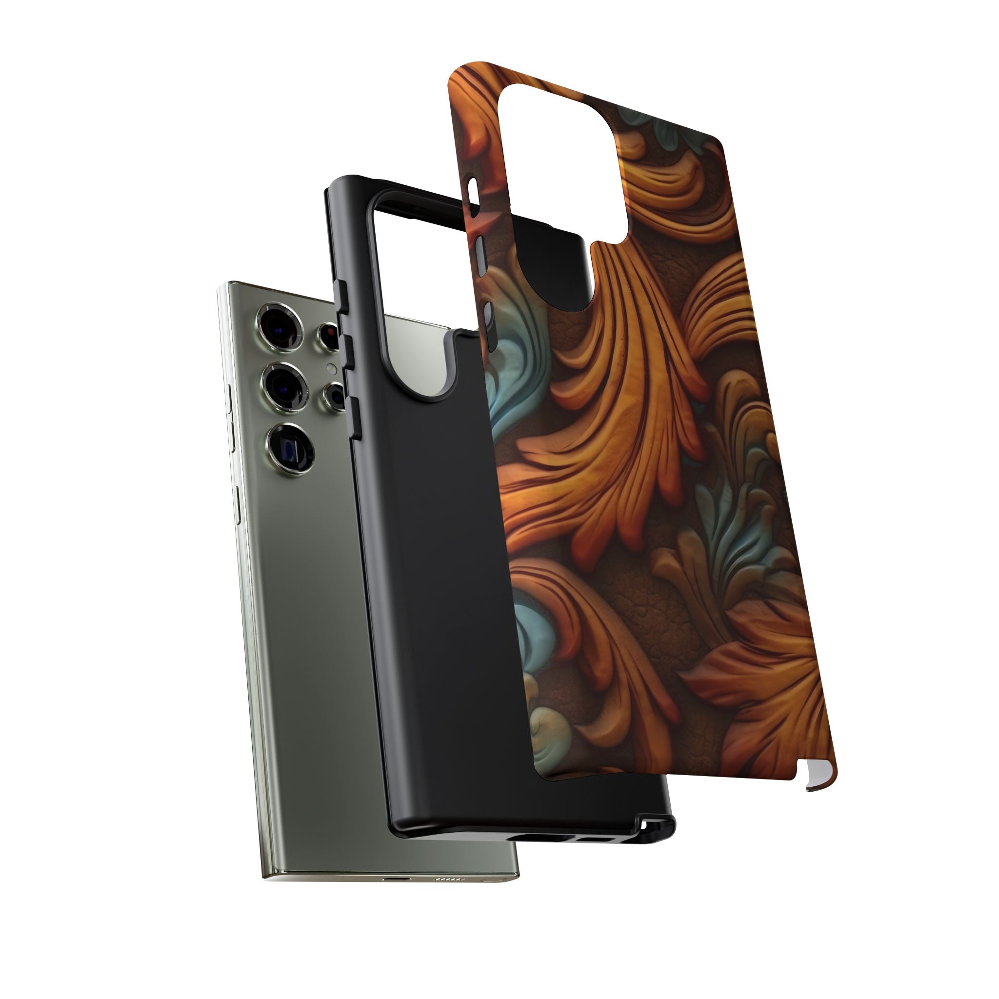 Baroque Copper Samsung Case - Luxury Design