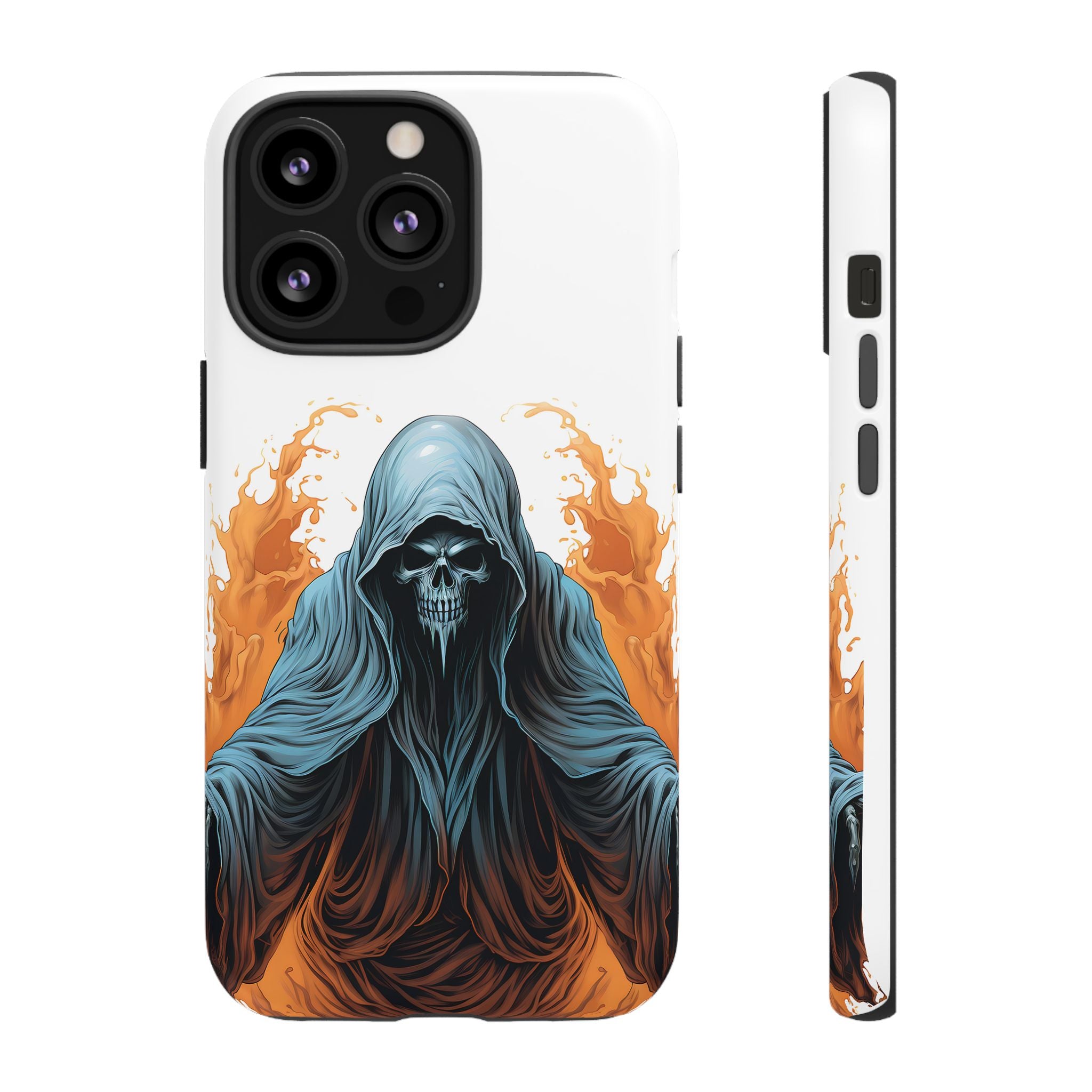 Grim Reaper Hexagon Stone iPhone Case