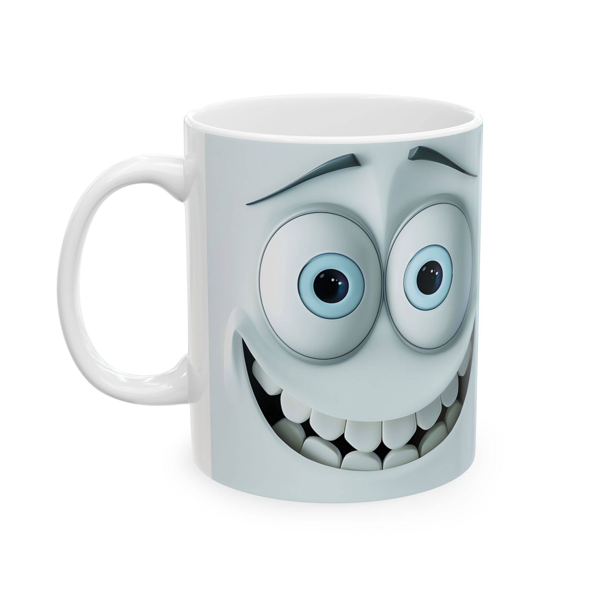 Cute Cartoon Face Mugs - Set of 2