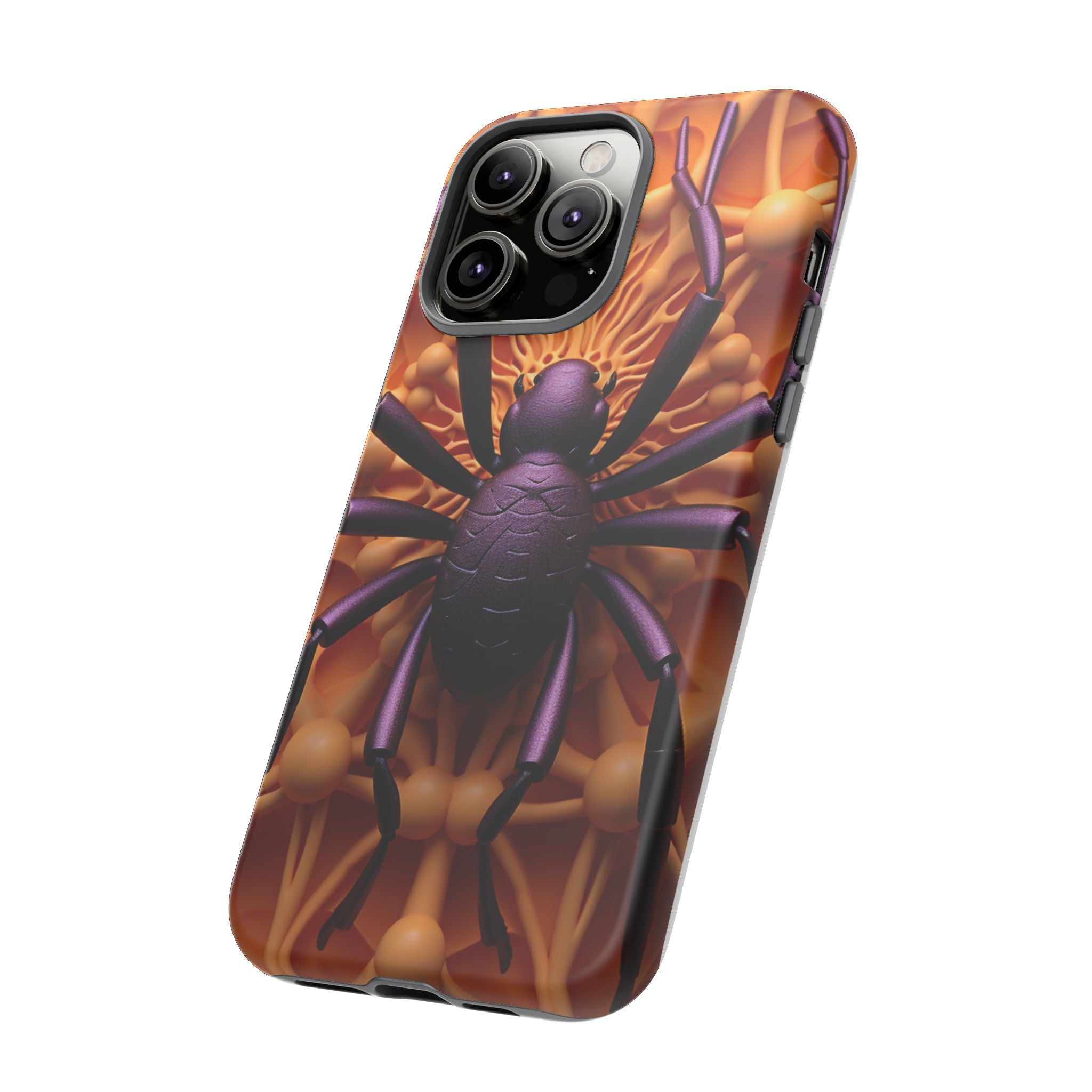 Metallic Spider Hexagon iPhone Case