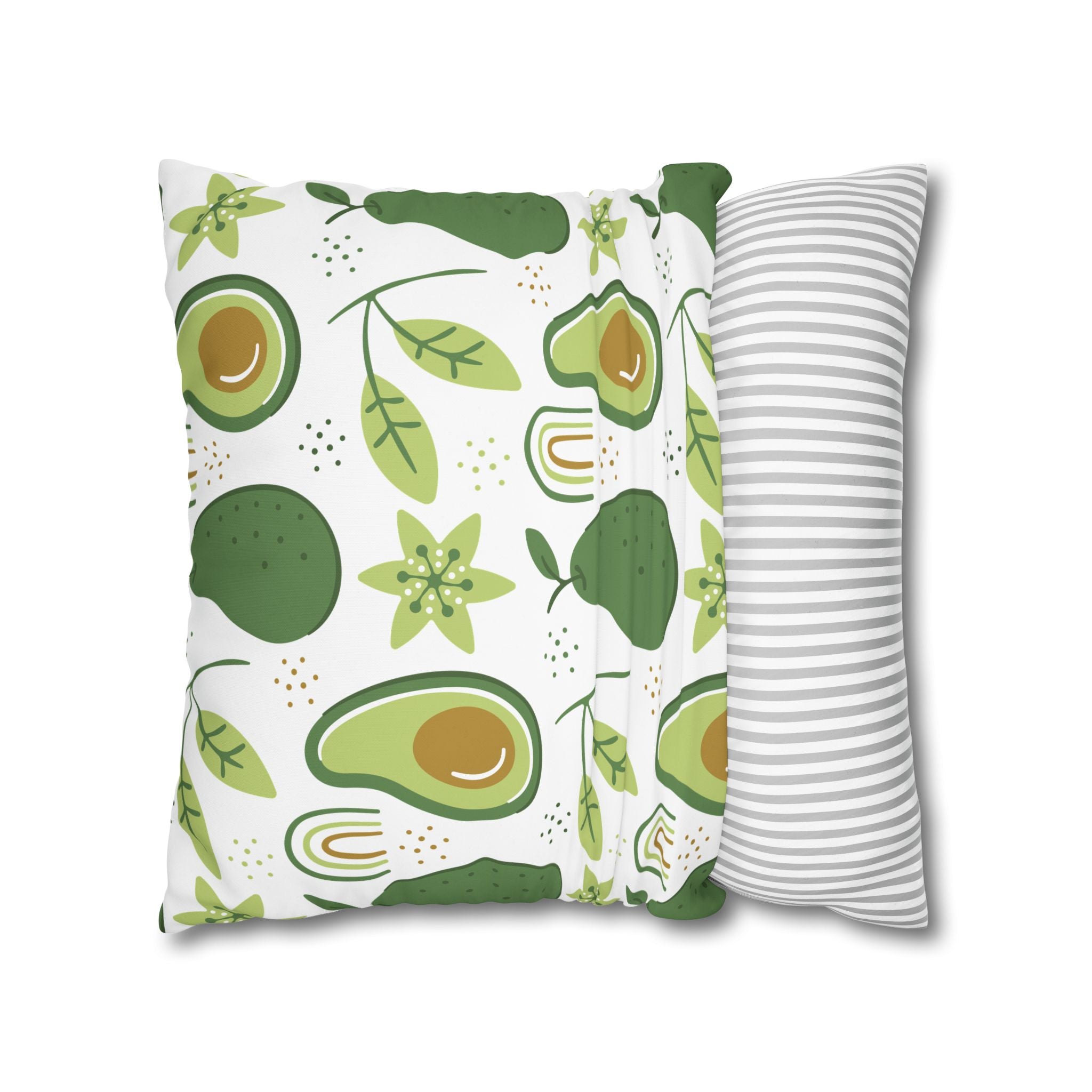 Avocado Leaf Pillowcase - Retro Green