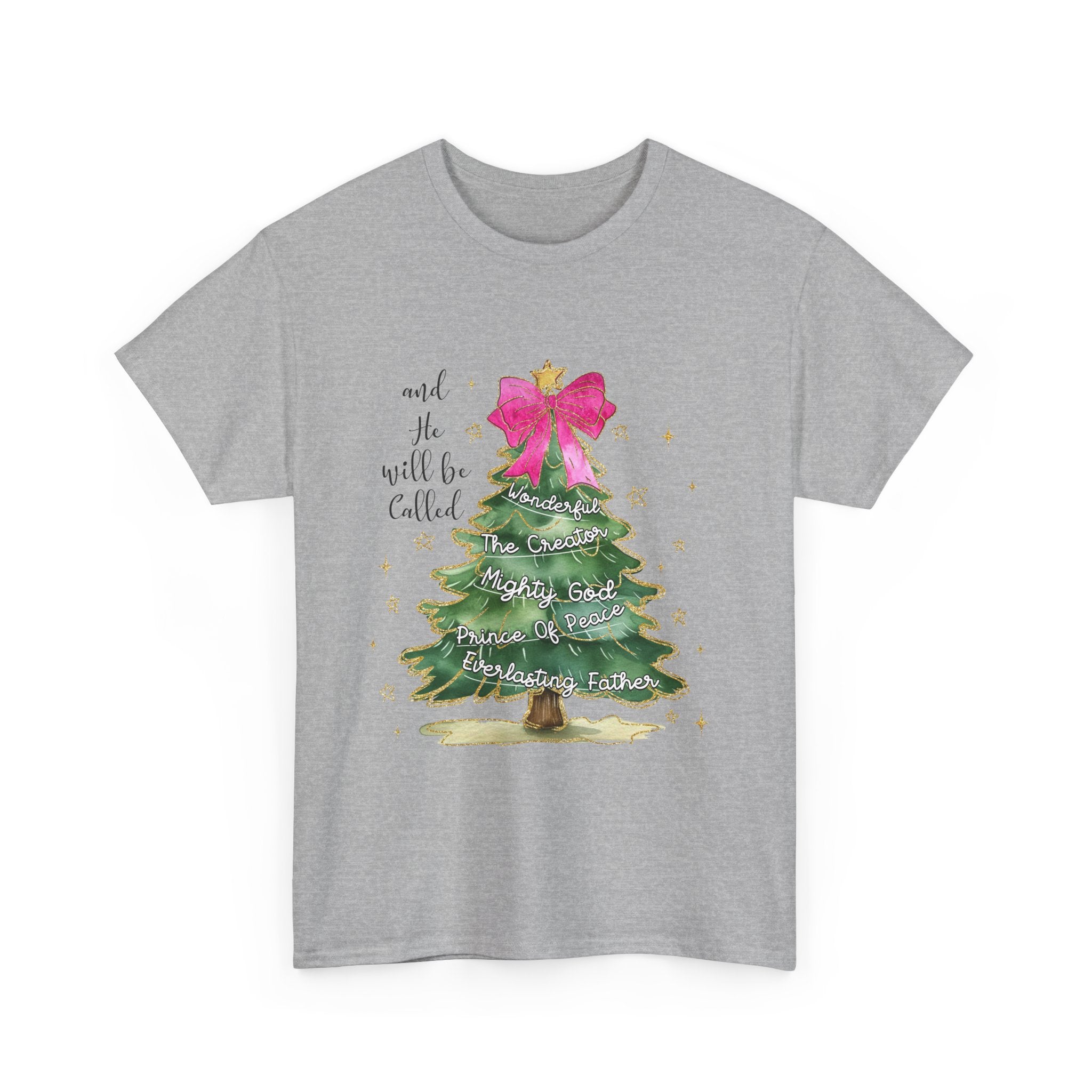 Watercolor Christmas Tree Faith T-Shirt