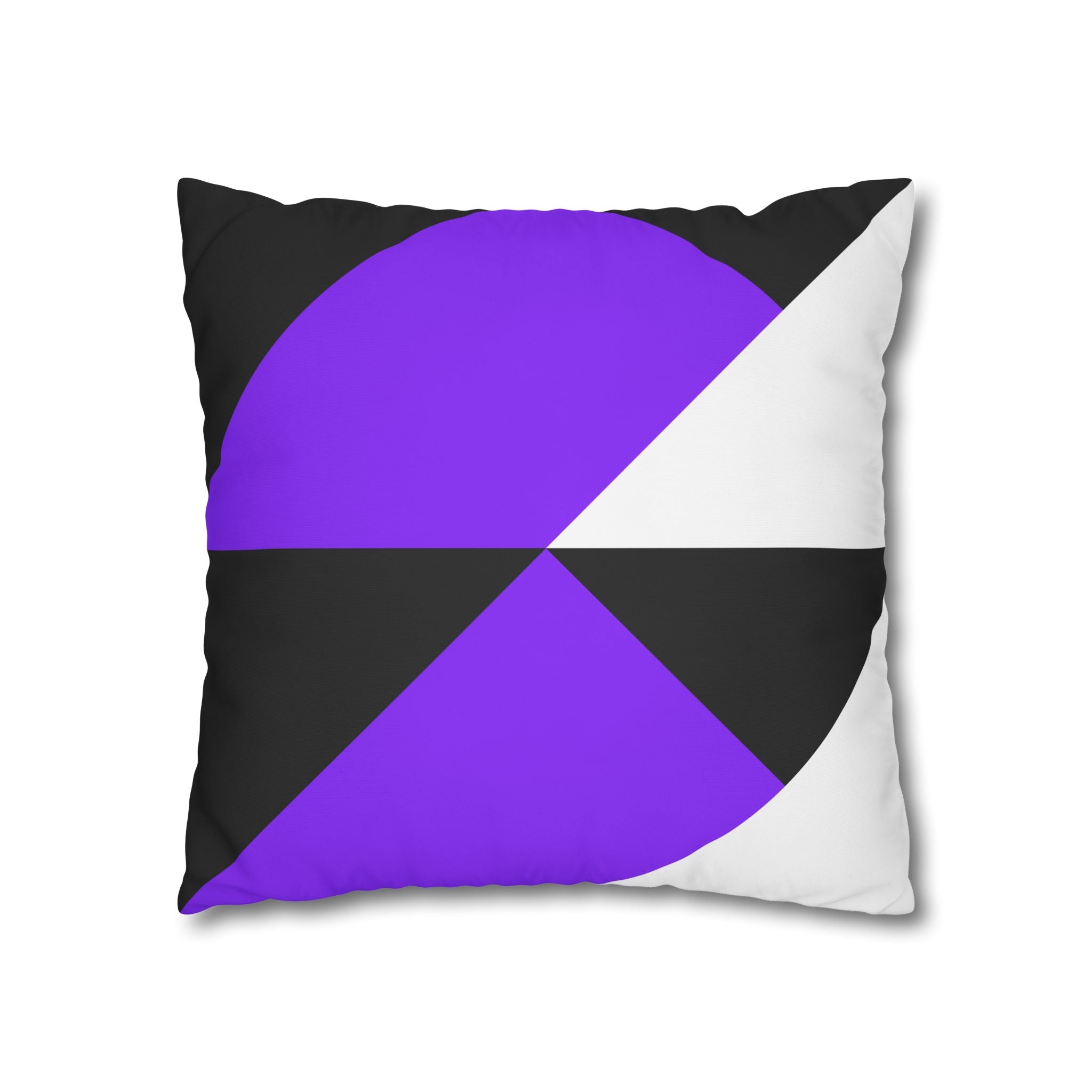 Geometric Purple Triangle Pillowcase