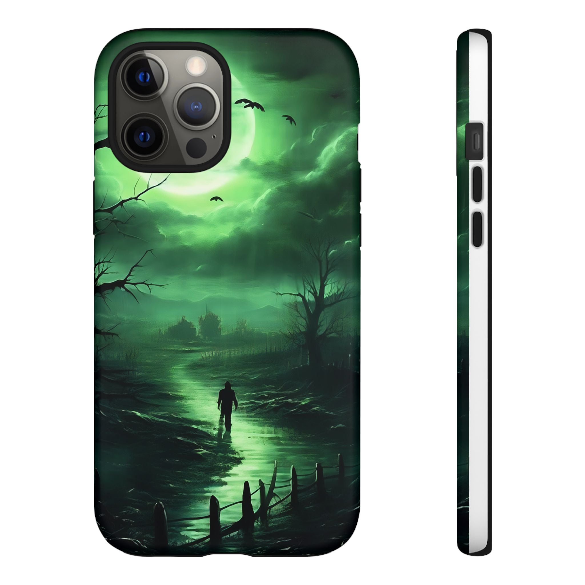 Swamp Moon Gothic iPhone Case - Hexagon Stone