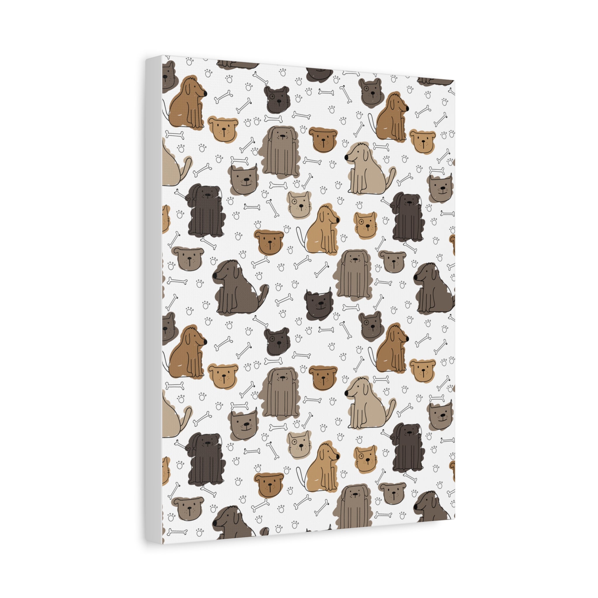 Cute Dogs & Cats Canvas Print