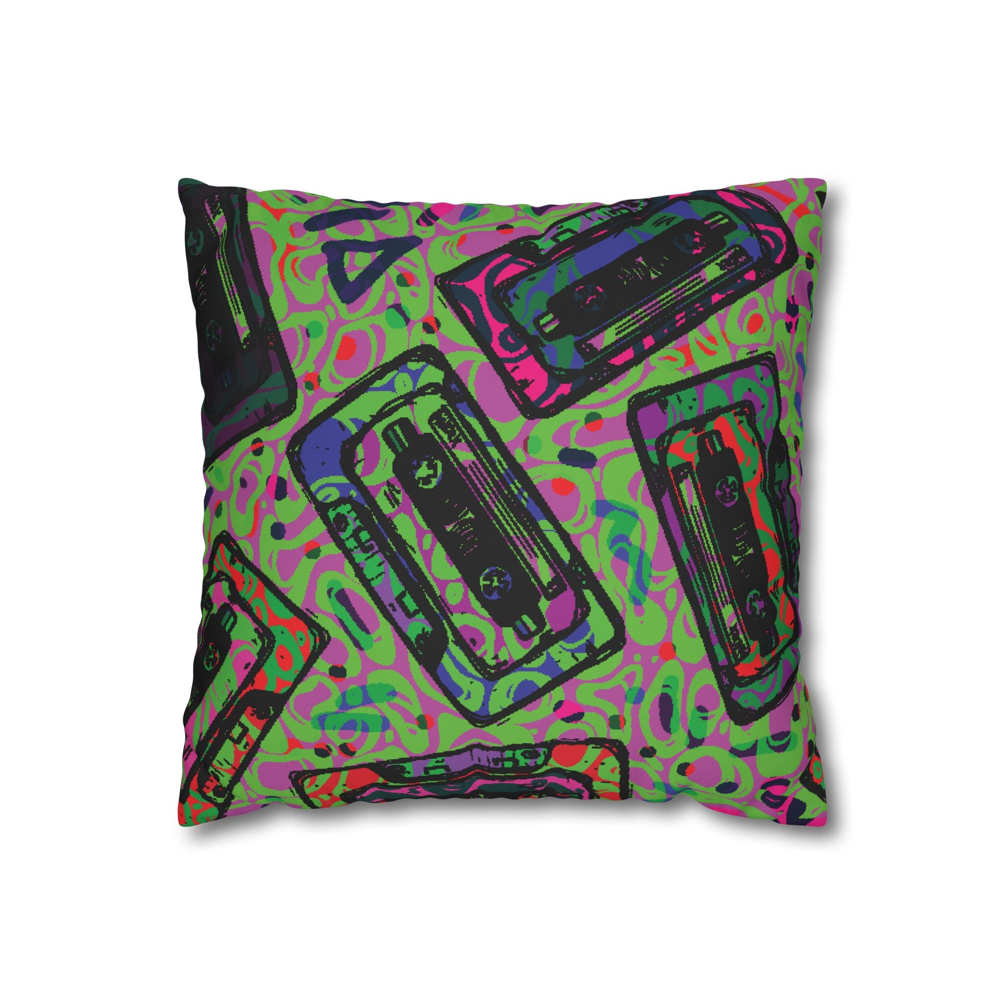 Retro Cassette Tape Pillowcase - 80s Vibe